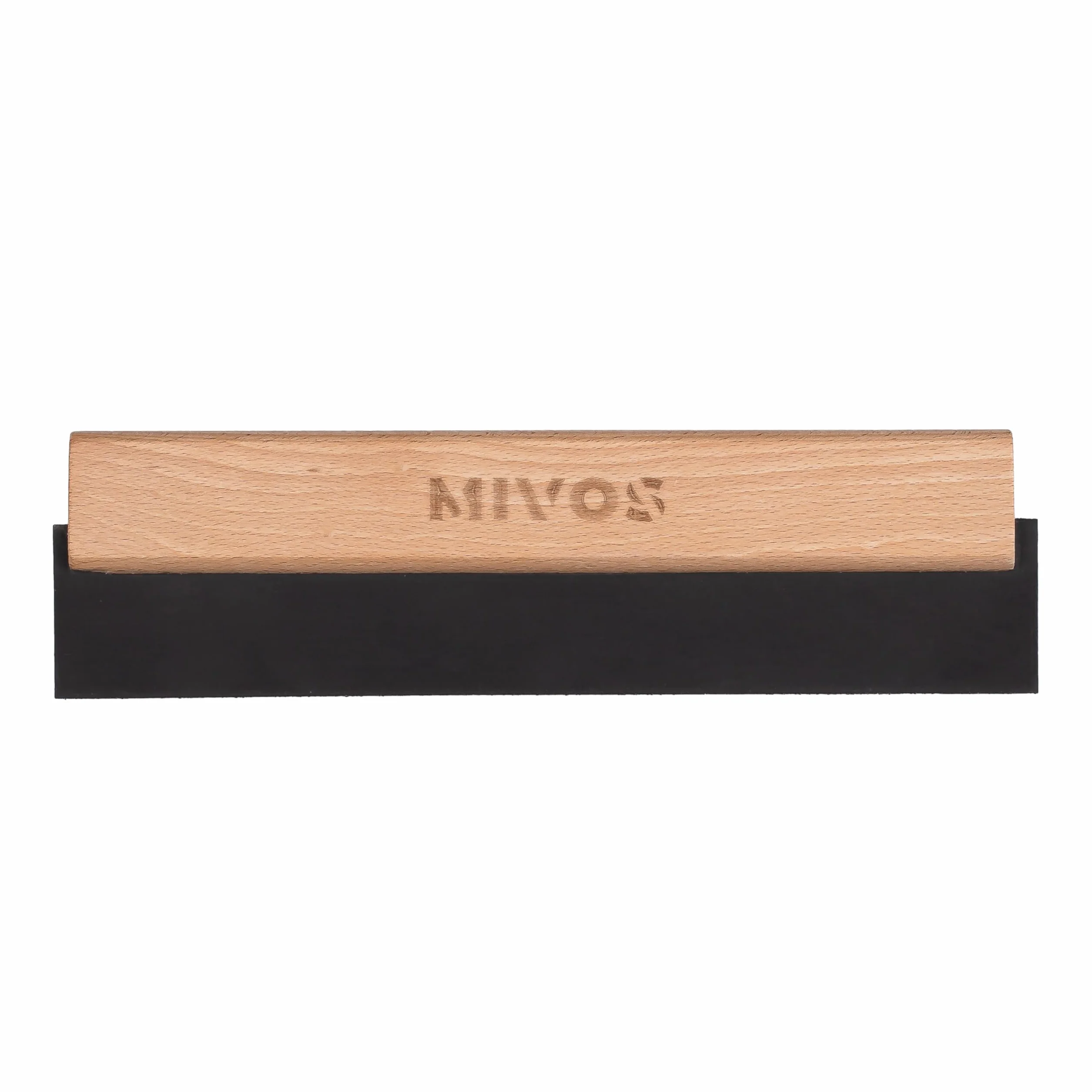 MIVOS Spatola in gomma - Set di spatole per piastrelle - 150 mm - 200 mm - 250 mm - 300 mm - Manico in legno per stuccare - Gomma per stuccare - Stuccatura - Made in EU