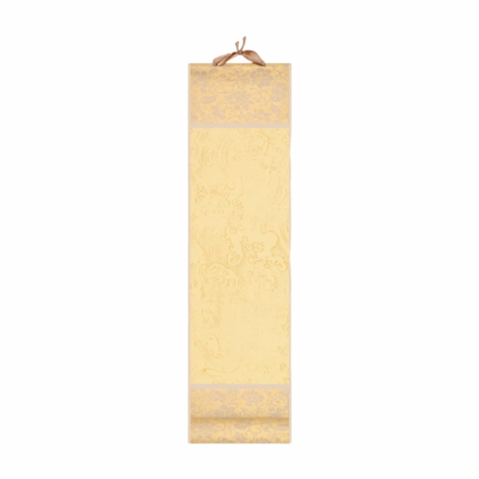 Mini rotolo di carta pergamena cinese decorativo per casa, feste e ufficio, Giallo Chiaro