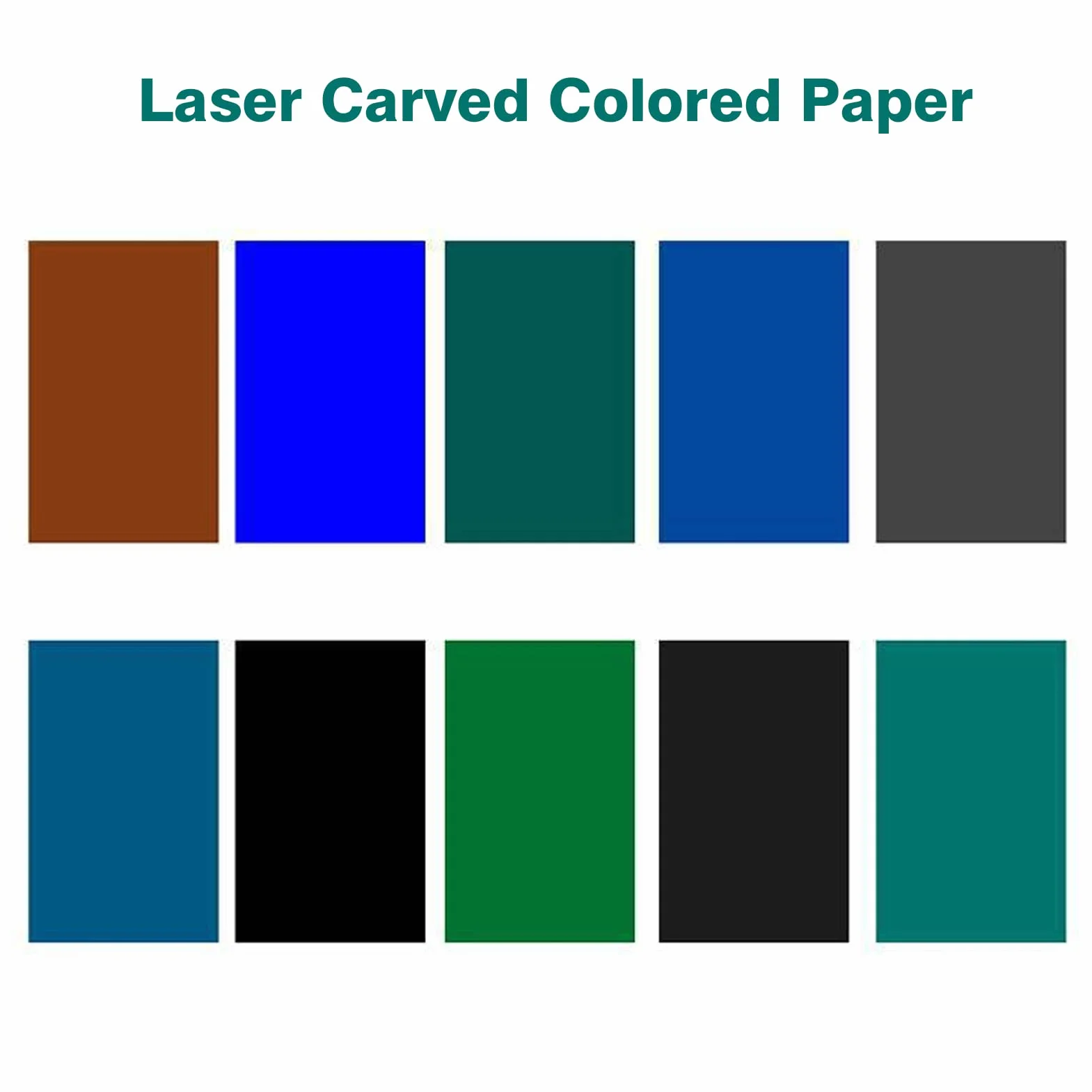 Materiale per Incisione Laser, 10 Pezzi Carta per Incisione, 27x39cm Carta Colorata per Incisione Laser e Colorazione di Materiali Non Metallici, Colorazione Permanente