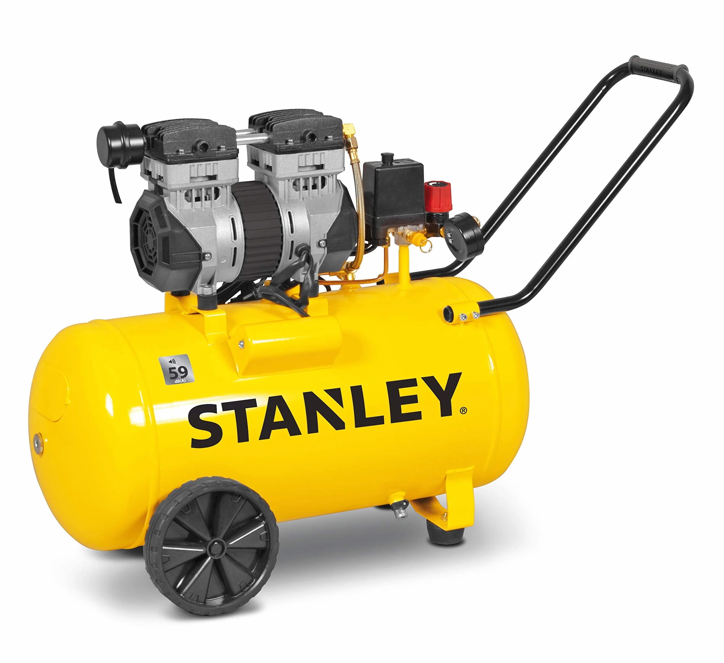 STANLEY - Compressore Silenzioso 50 Litri 1,3 Hp