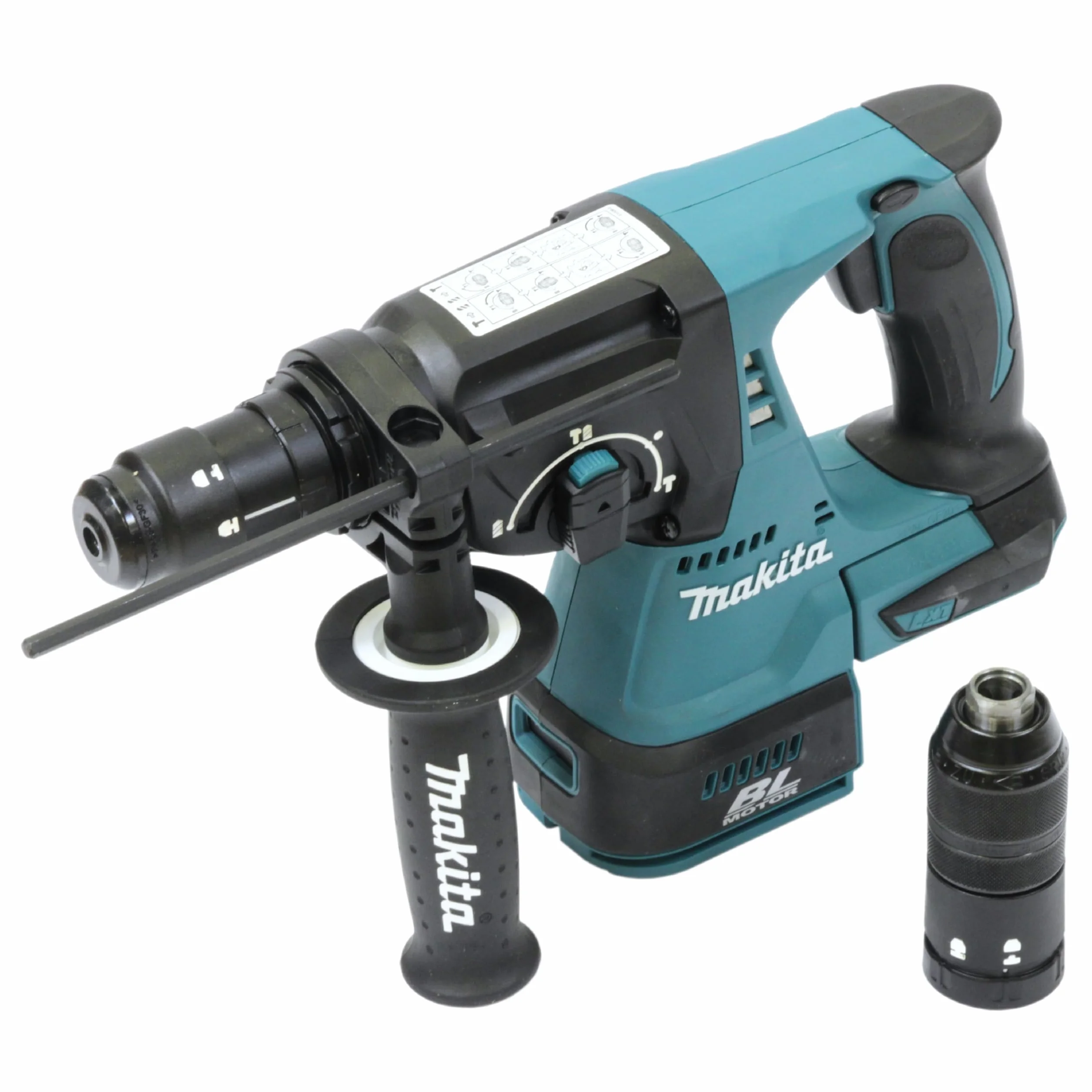 Makita DHR243Z DHR243Z-Martillo ligero 18V SDS-Plus Litio-Ion 24 mm BL (portabrocas) Solo Maquina sin cargador Ni bateria, 1 V, Nero, Large