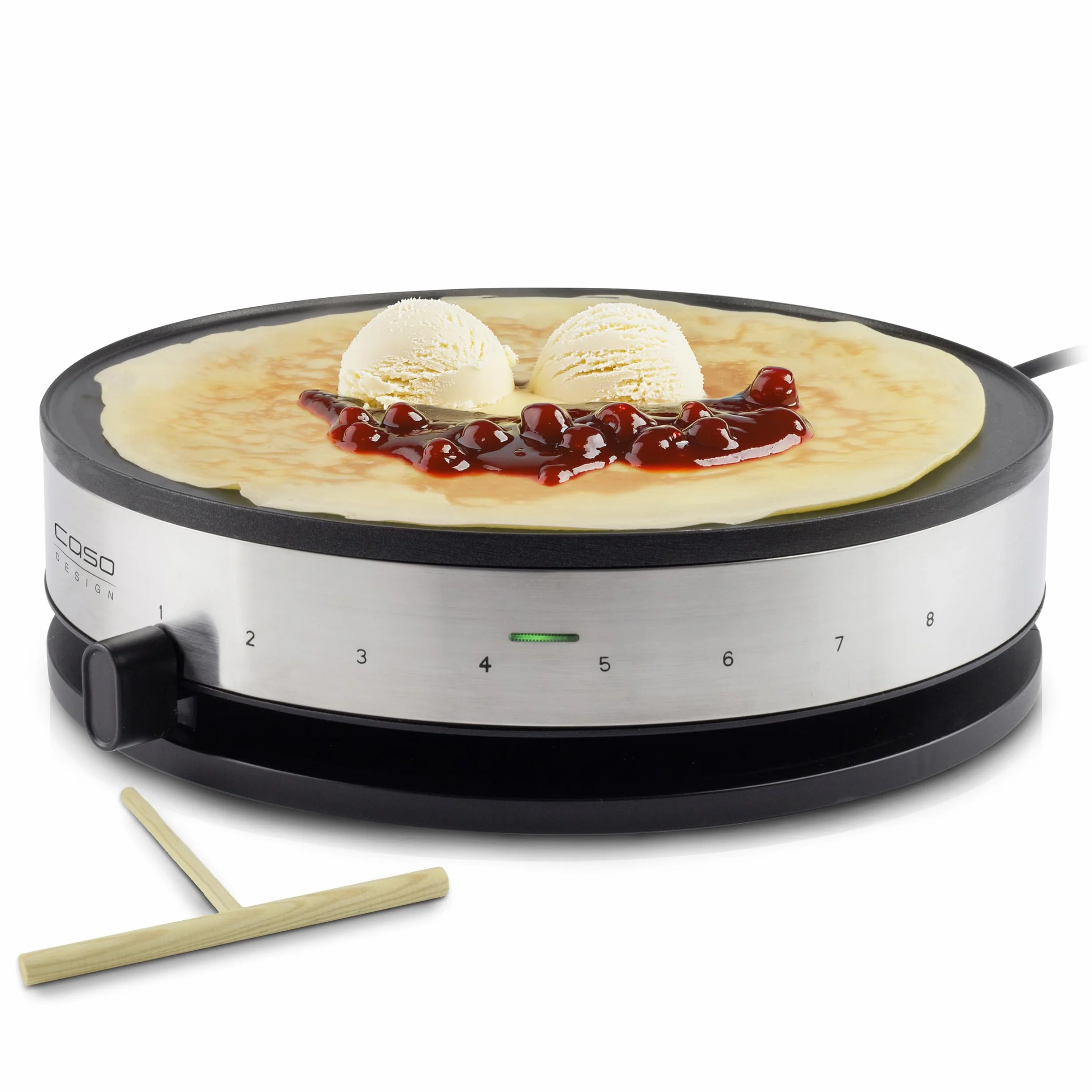Caso 2930 cm 1300 Design crepes Maker con ampia superficie di cottura, diametro 33 cm, 1300 W