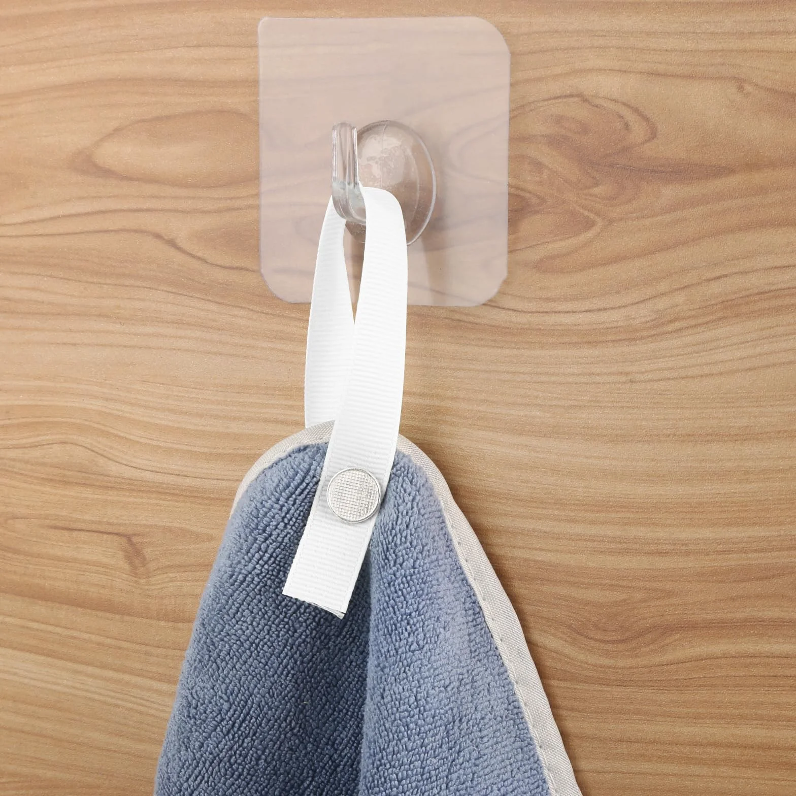 Ganci per asciugamani con clip in metallo, 3 colori, senza cuciture, nero bianco grigio