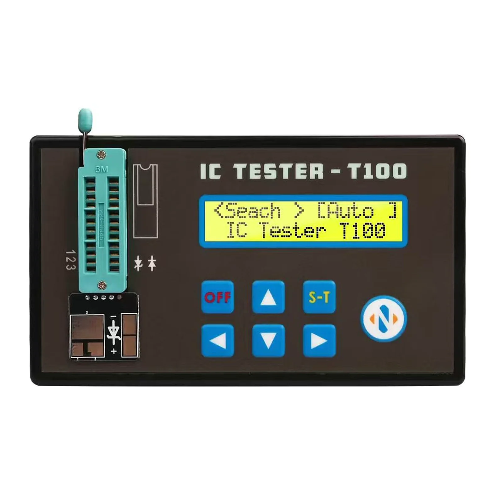 Tester per Circuiti Integrati Misuratore di Transistor IC Multifunzionale per Ingegneri Microelettronici ABS 2 unità