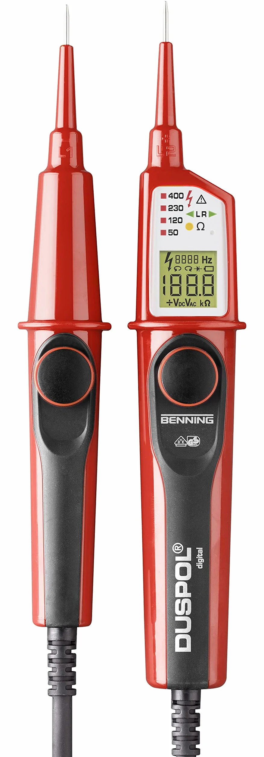 Benning Duspol digital - Tester di continuità e di tensione, 050263