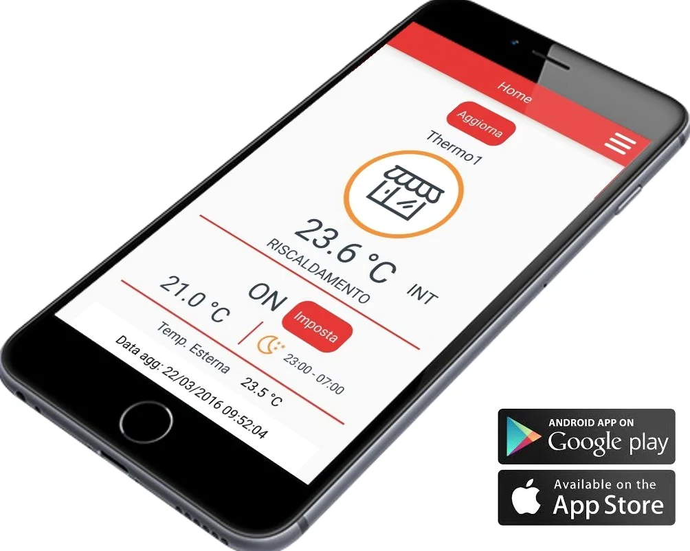 VEMER VE772000 TUO WIFI - Cronotermostato WiFi Settimanale da Parete, Termostato Controllabile da Smartphone con App iOS e Android, Compatibile Google Home e Amazon Alexa, Alimentazione 230V, Bianco