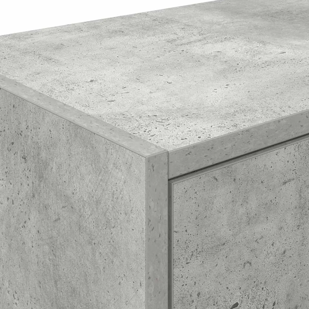 vidaXL Pensili per Garage 2 pz Grigio Cemento in Legno Multistrato