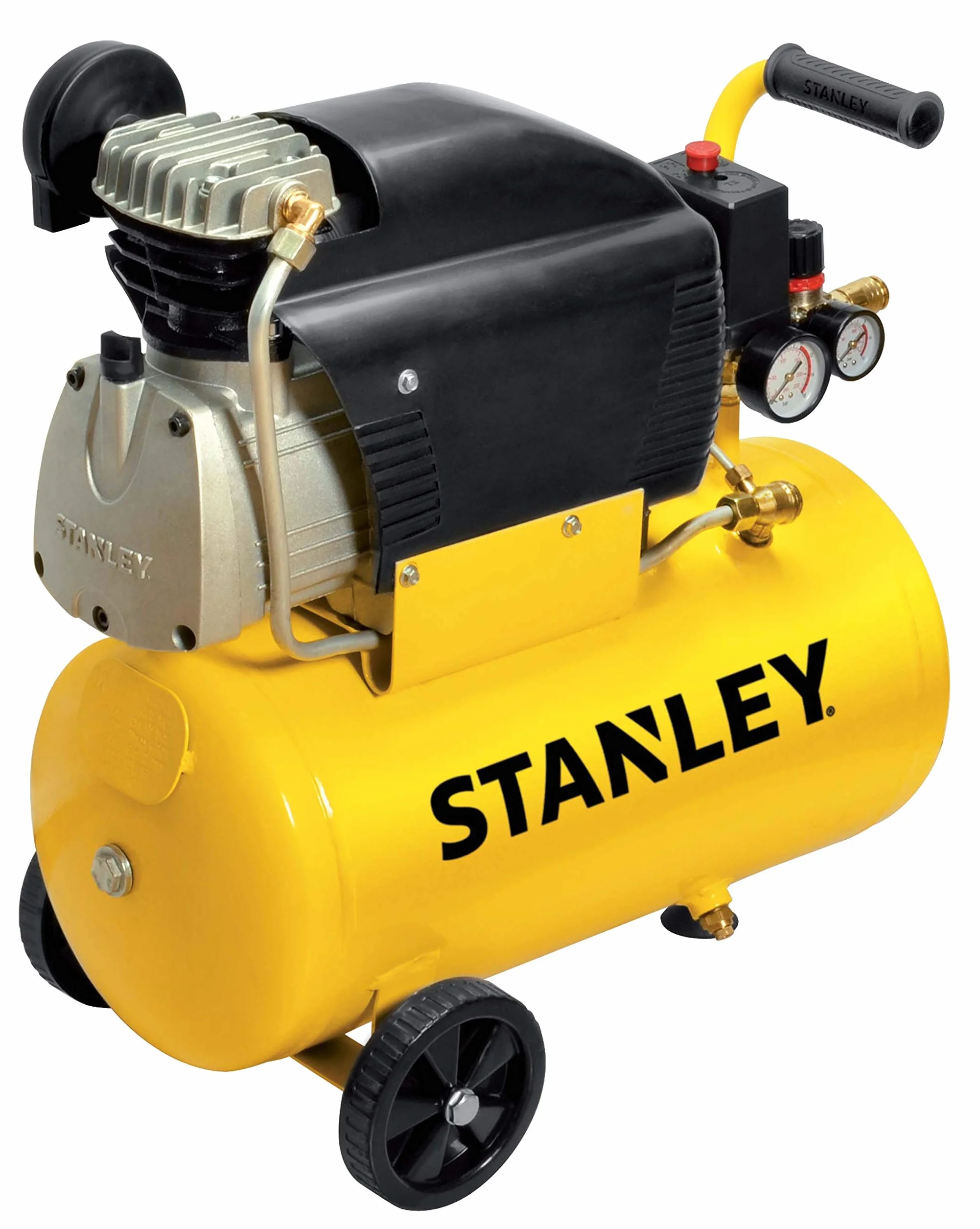 STANLEY D211/8/24 Compressore 24 Litri 2Hp, 230 V, Giallo, 24 Kg