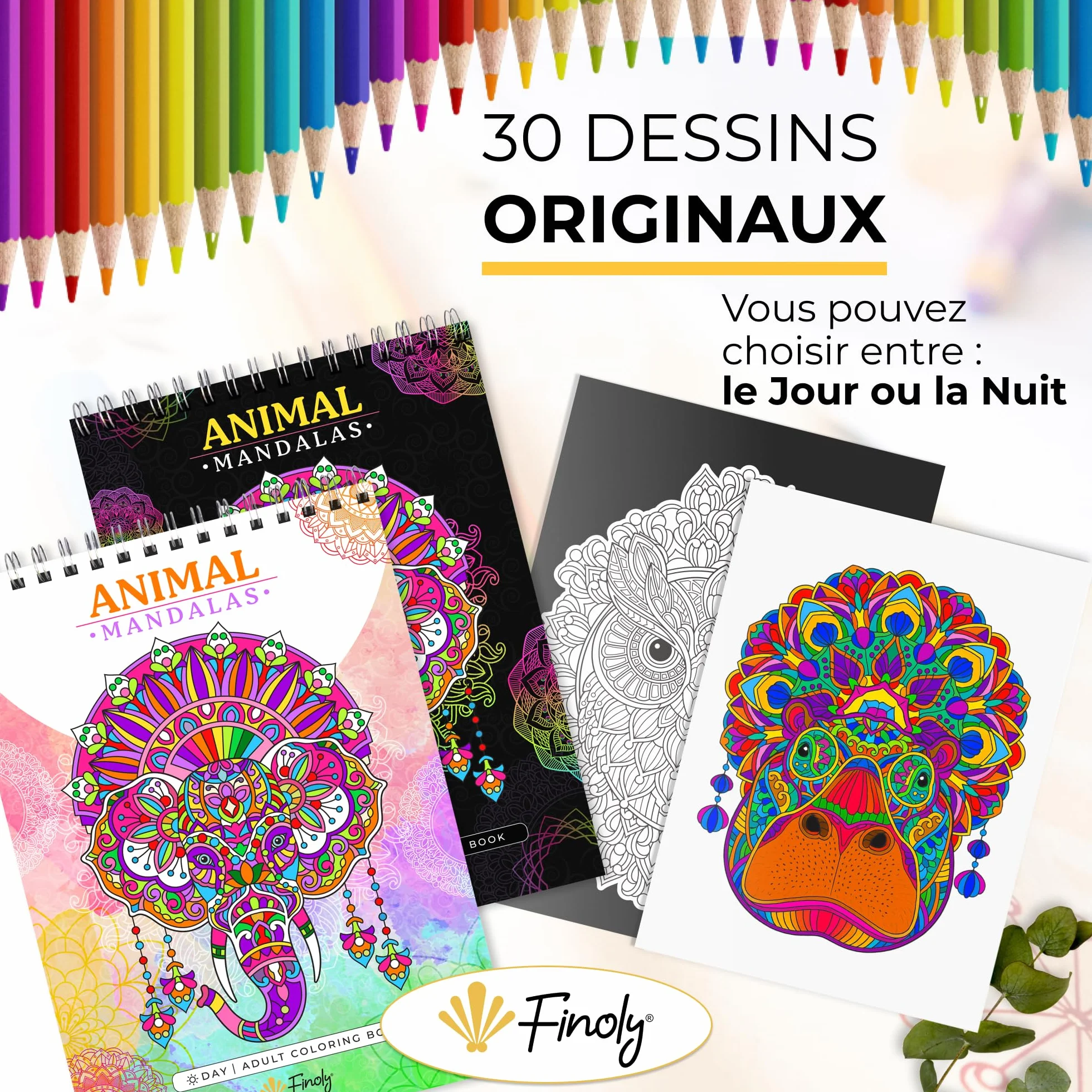 Libro Mandala da Colorare Adulti Magical Patterns 30 Illustrazioni Originali A4 Carta Premium Rilegatura a Spirale