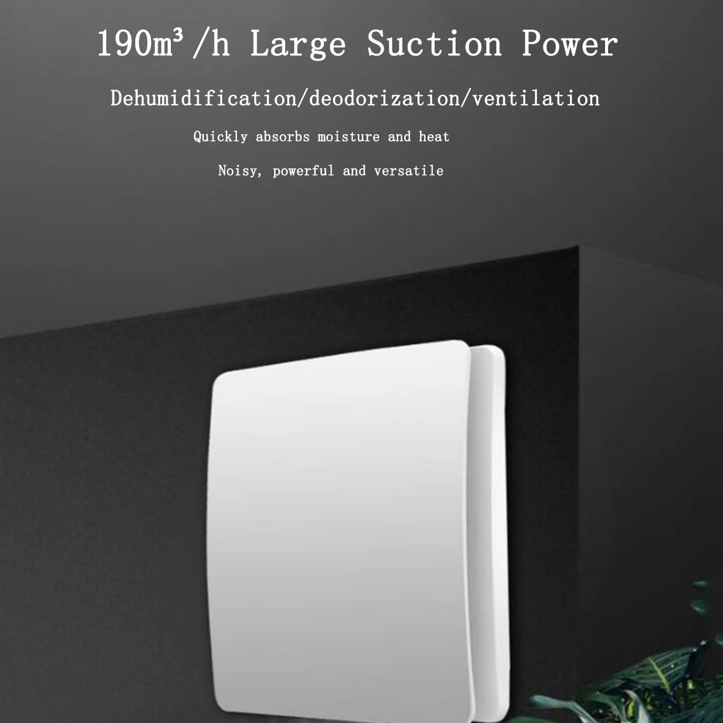 Aspiratore Bagno Estrattore Aria 162x158mm Foro 100mm 15W 230V 98m³/h 35dB