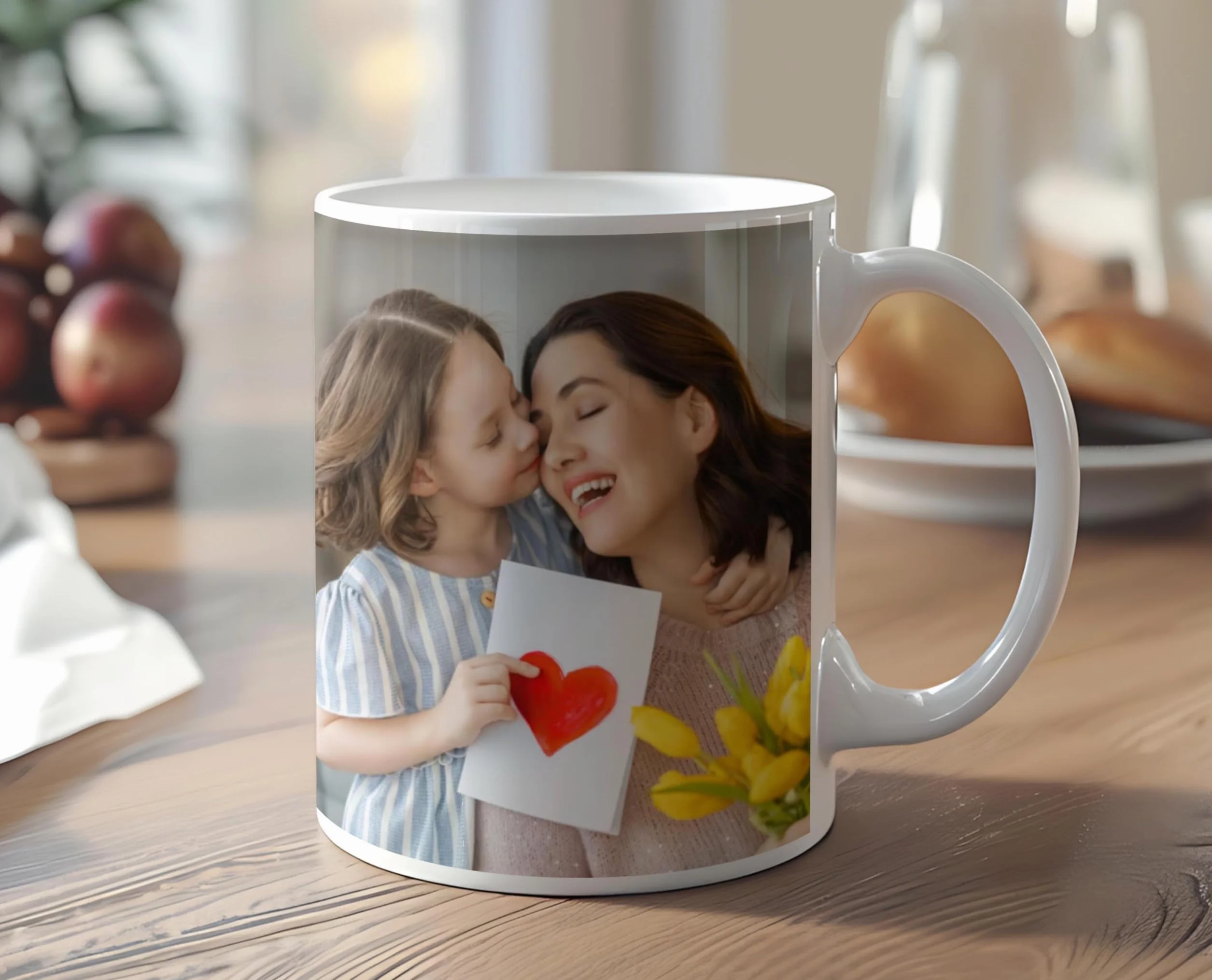 Tazza Personalizzata con Foto e Testo - Regalo Originale per Festa del Papà, Compleanno - Stampa che Non Sbiadisce - Adatta per Microonde e Lavastoviglie