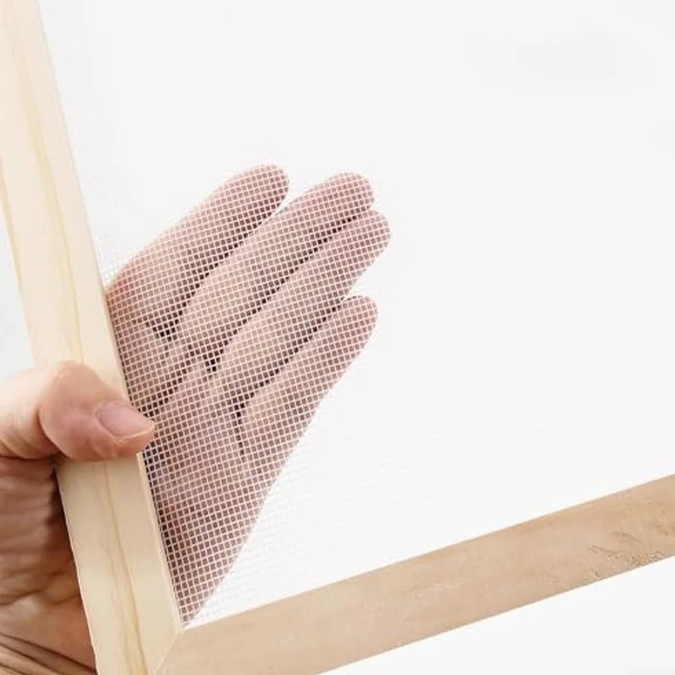 Kit per la creazione di carta fai da te con cornici in legno di 3 dimensioni per A4, A5 e A6, set di carta fatta a mano con spugna assorbente e schermo, forniture per libri per principianti