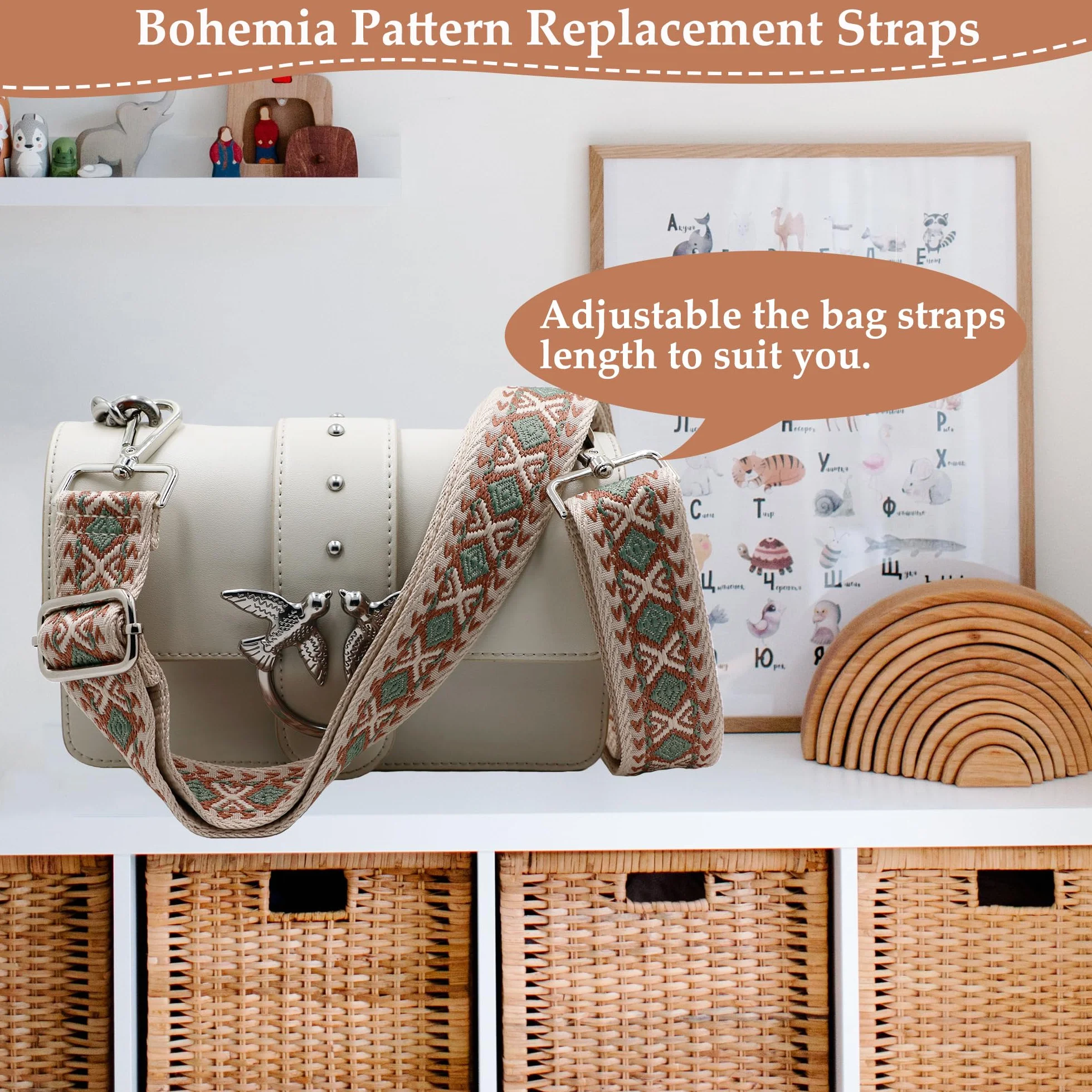 Tracolla per borsa regolabile in stile boho