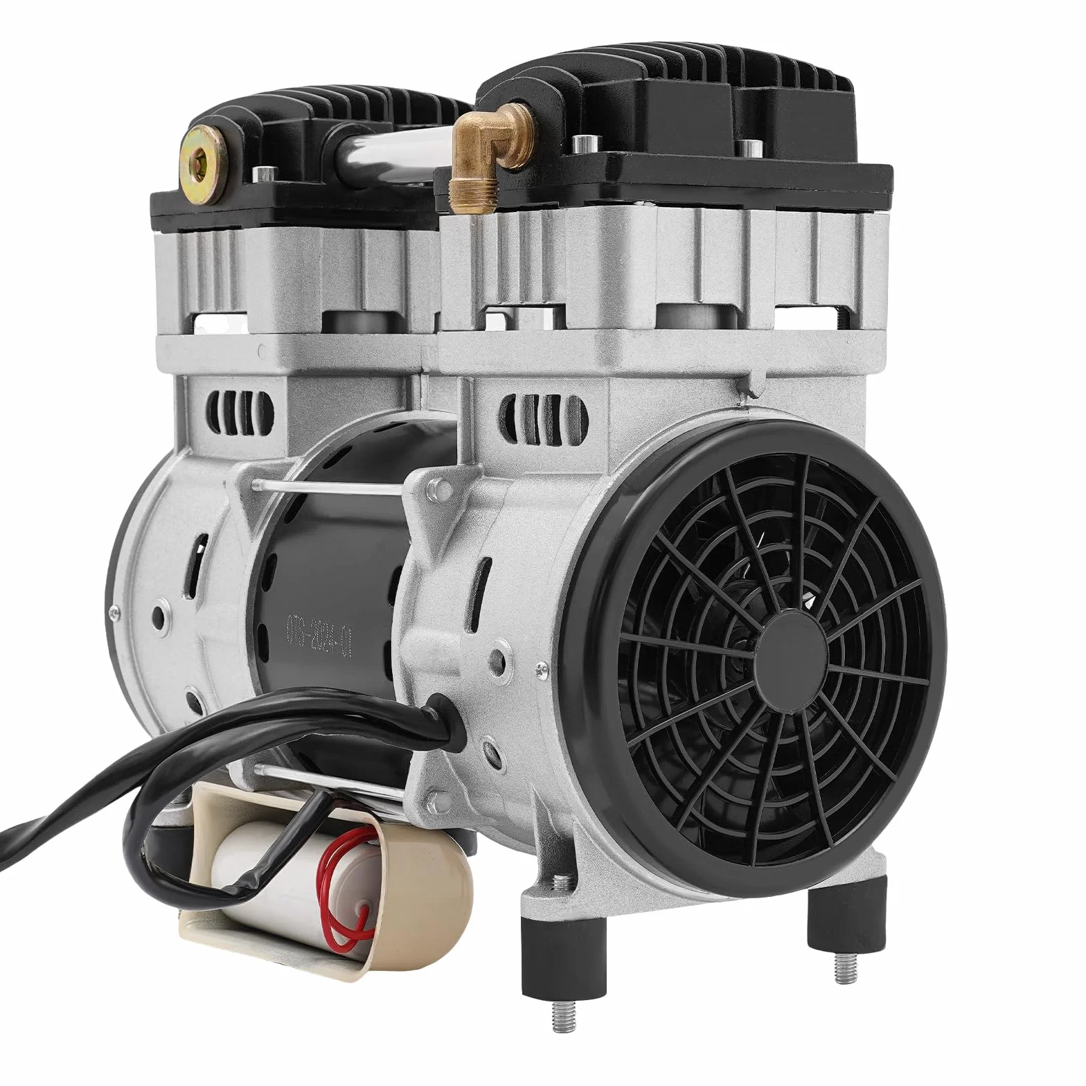 1500 W, testa della pompa, 220 V, 2800 giri/min, motore in rame puro con 2 silenziatori esterni e 4 piedini ammortizzanti, silenzioso, eccellente dissipazione del calore