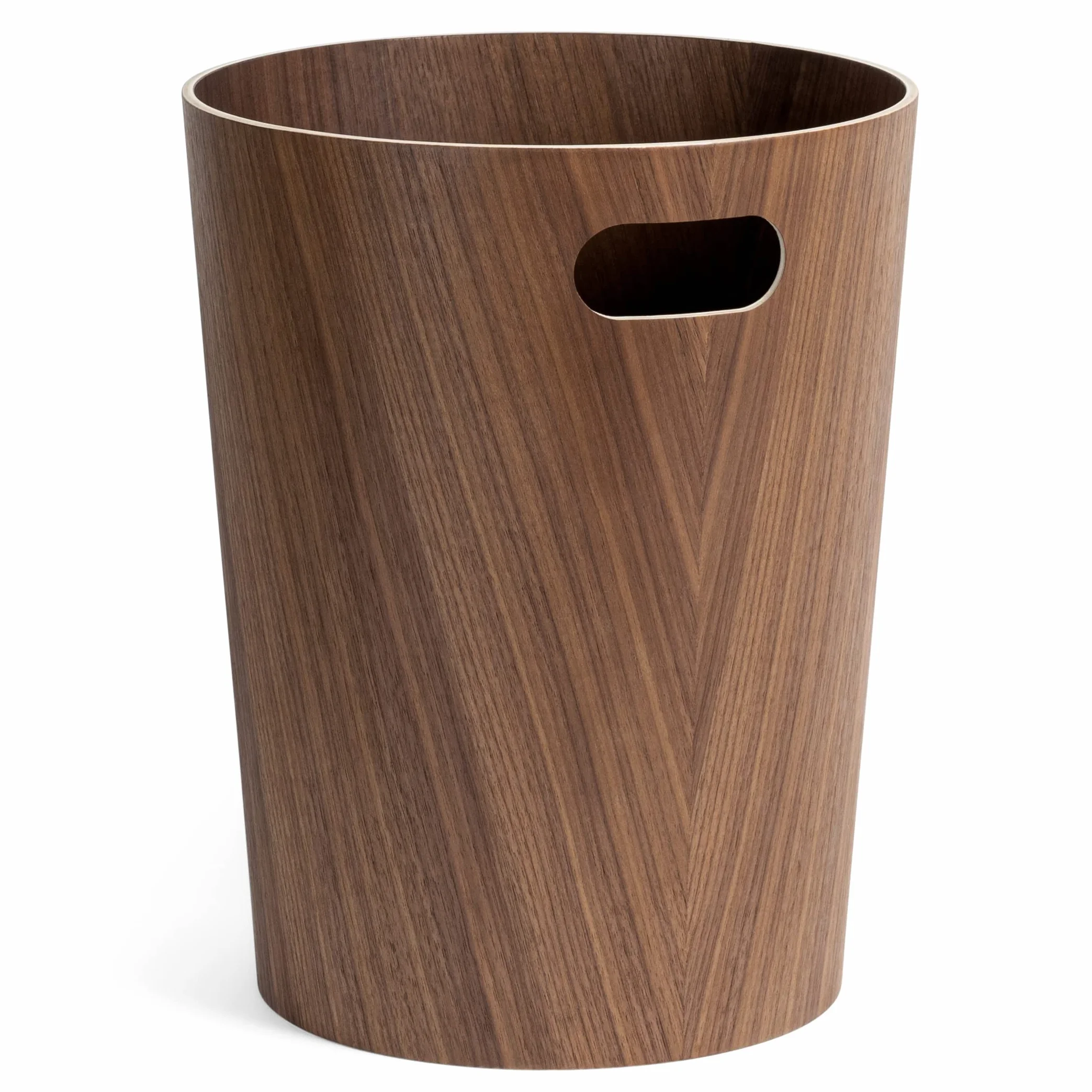 Kazai. Cestino Gettacarte in vero Legno Börje | Cestino Moderna per la carta in legno | Per ufficio, camera dei bambini, camera da letto e altro | 9 litri | Noce
