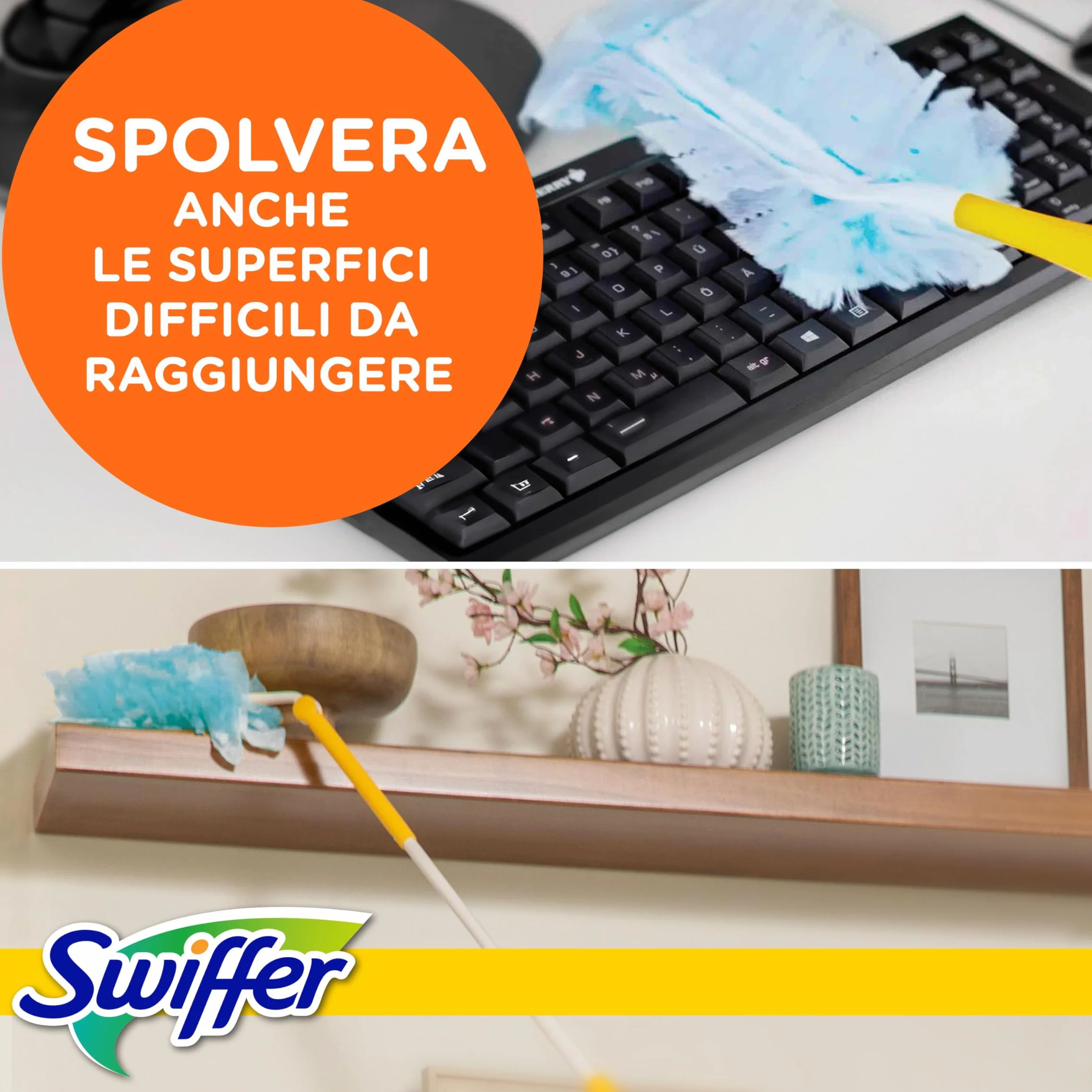 Swiffer Duster Piumini Cattura Polvere Giga Formato 45 Piumini