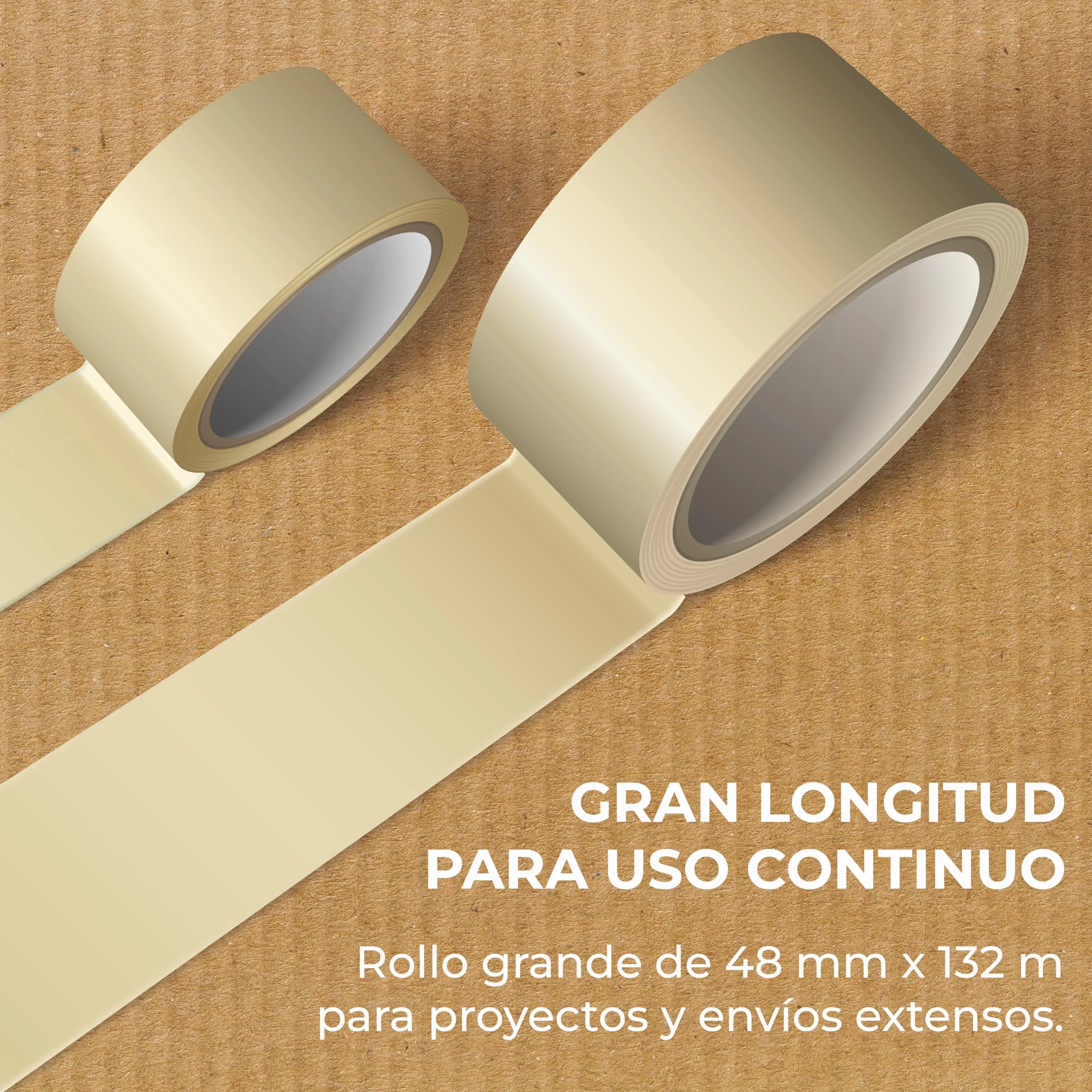 MUNTRADE Nastro adesivo trasparente da imballaggio | 48 mm x 132 m (36 rotoli) | Nastro da imballaggio trasparente, sigillante trasparente