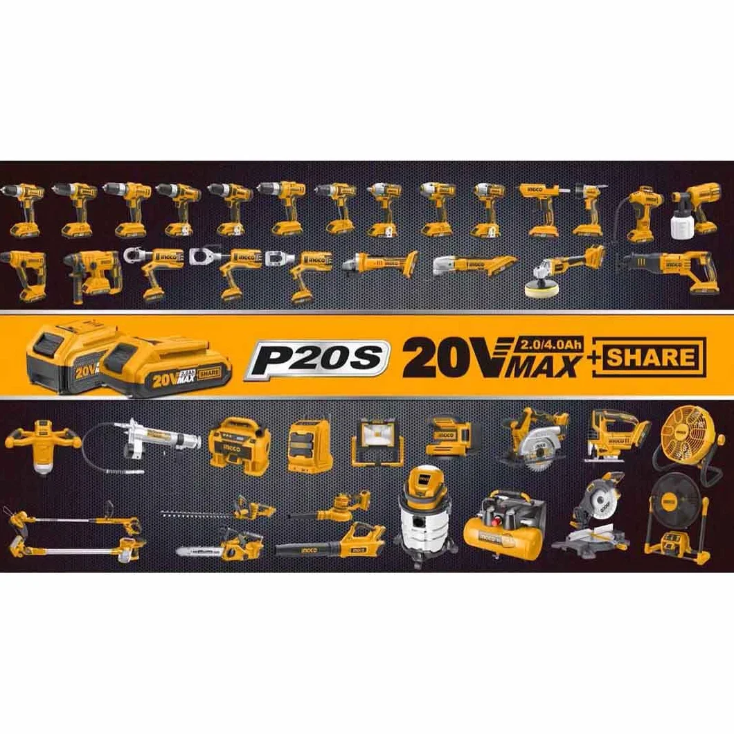 Ingco Avvitatore a impulsi a batteria 20 V 850 Nm 1/2" Brushless Solo corpo