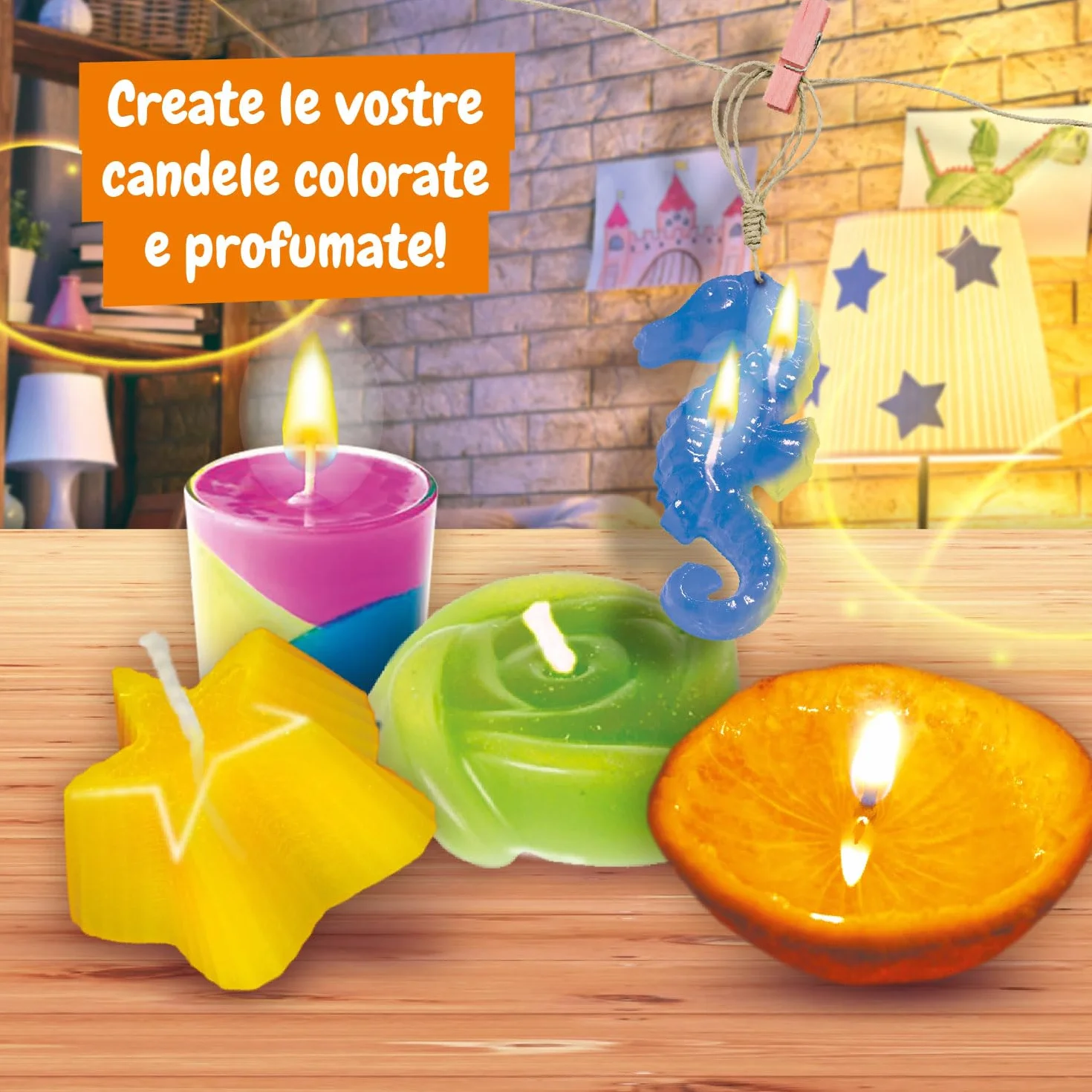 Science4you Laboratorio delle Candele per Bambini 6+ Anni - Kit Fai Da Te Candele Profumate e Colorate, Set con 12 Esperimenti Scientifici, Regalo Lavoretti Creativi per Bambini 6 7 8 9 10+ Anni