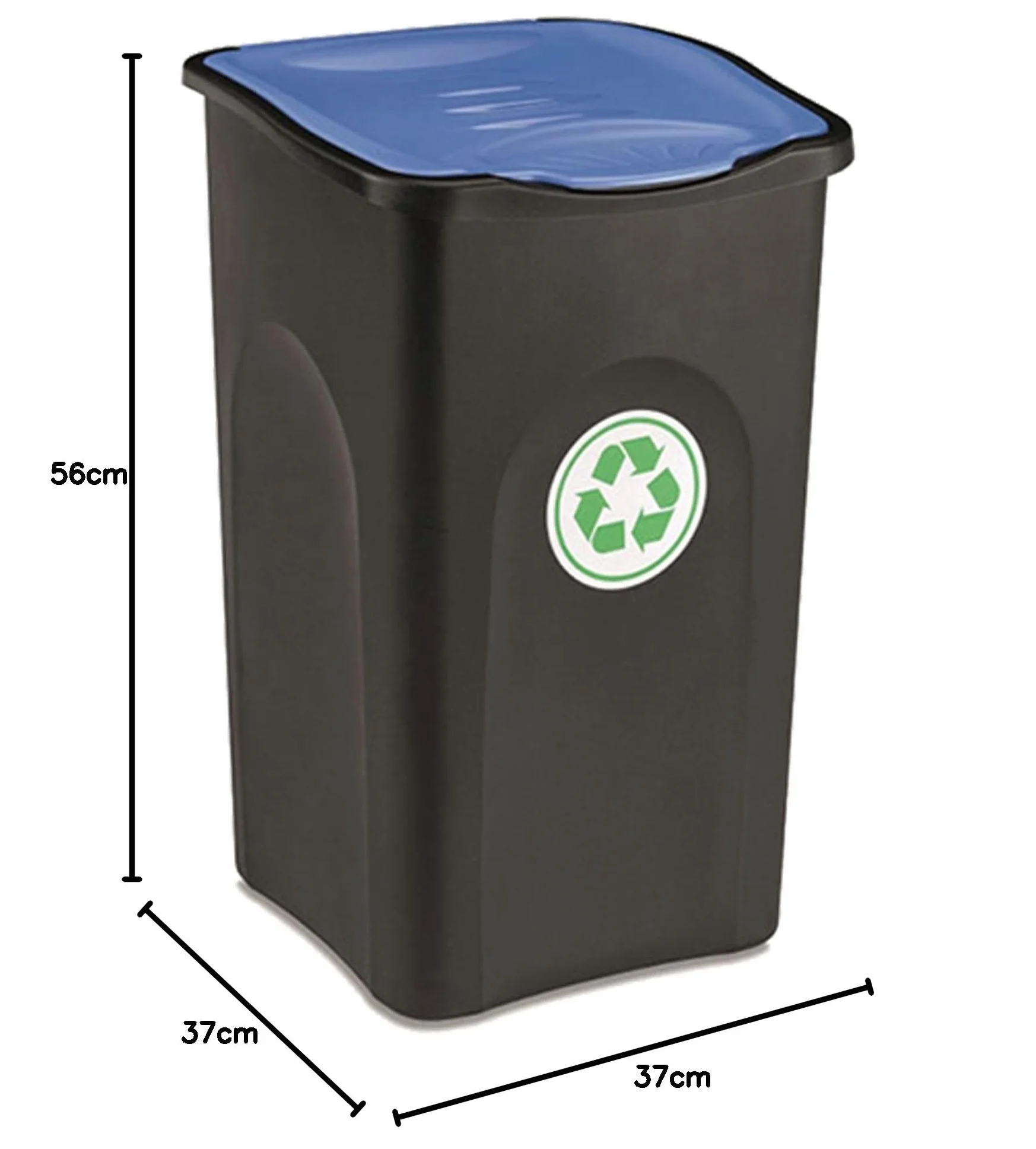 PATTUMIERA ECOGREEN 50LT NERO BLU