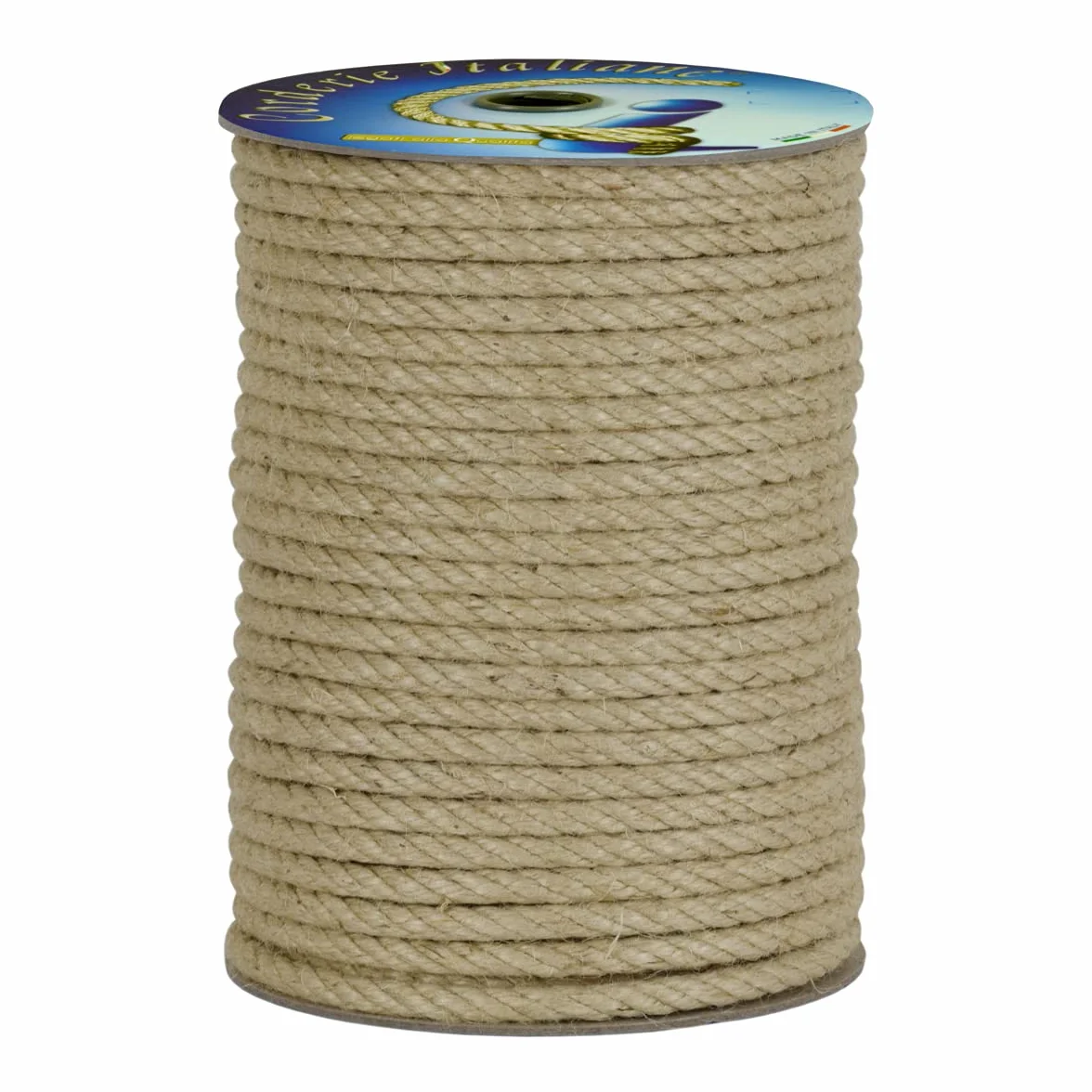 Corderie Italiane 006043928 Corda Juta, 10 mm, 20 mt, naturale