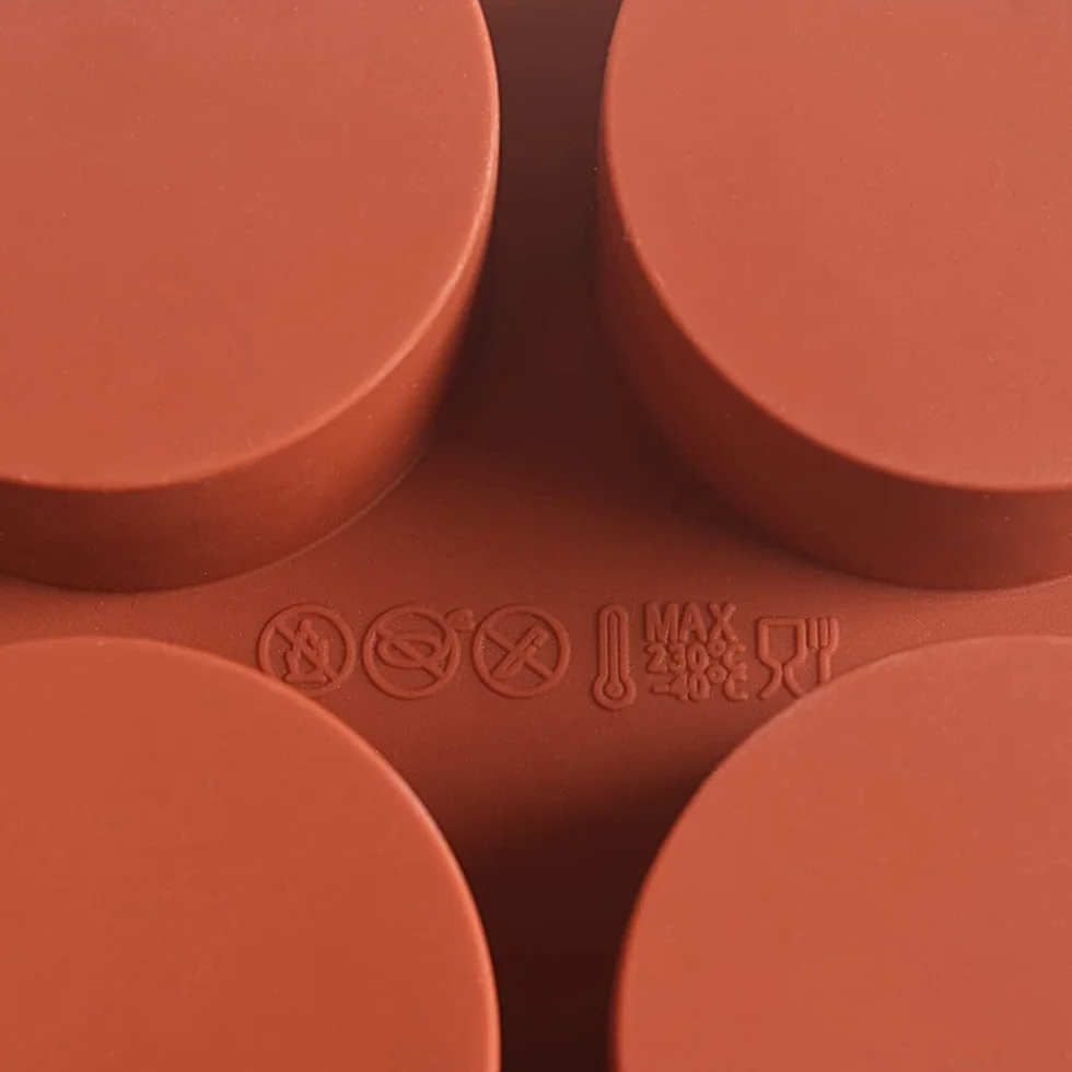 Newk Stampo cilindrico in silicone, 2 confezioni da 12 stampi cilindrici rotondi per torte pop, stampo per sapone, stampo per biscotti al cioccolato, bomba da bagno, cheesecake