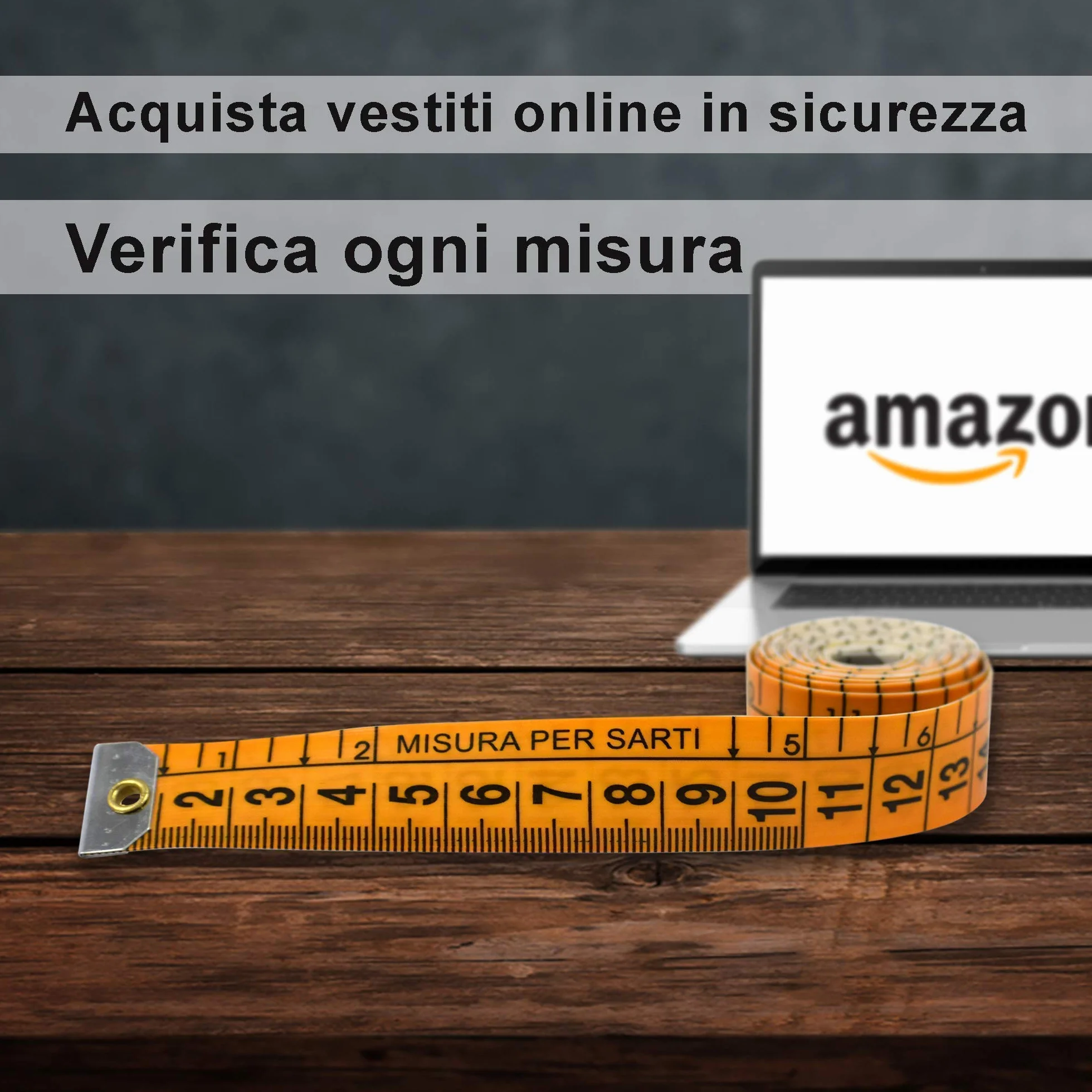 Metro da Sarto BENESSERE In Linea® Centimetro per misurazione corpo - Metro Sarta Morbido Arancio Con Pratica Custodia In Plastica - Metro a Nastro Professionale Avvolgibile Doppia Graduazione 1,5 Mt