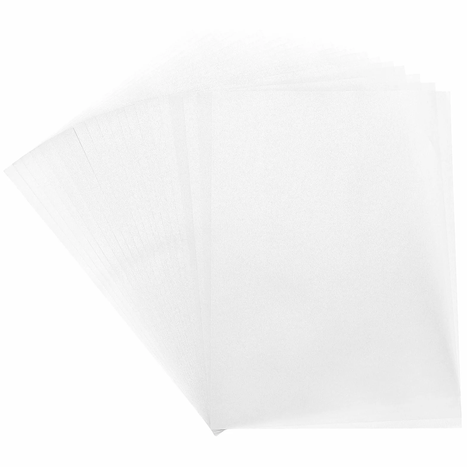 QUARKZMAN Carta Velina Colorata, 40 Fogli Trasparenza Argento 8.3" x 5.9" Carta Velina Stampabile, Fogli Trasparente per Stampare Inviti Nozze Stampante a Getto d'Inchiostro e Laser