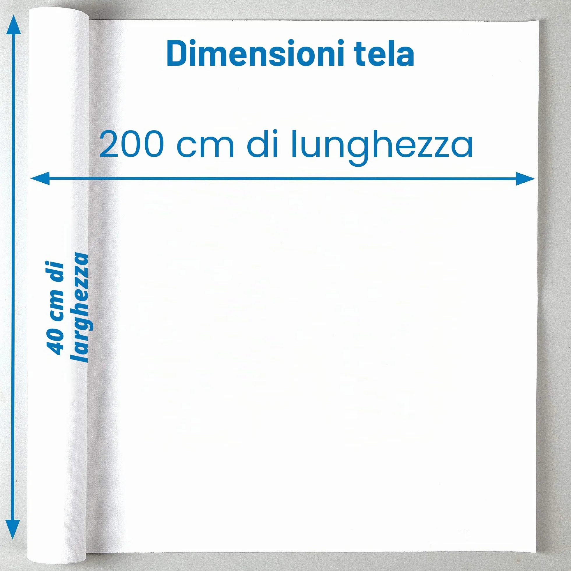 Baker Ross Rotolo di Tela (Rotolo Singolo) per Dipingere, 200 x 40 cm, per Progetti Artistici e Ideali per Bambini