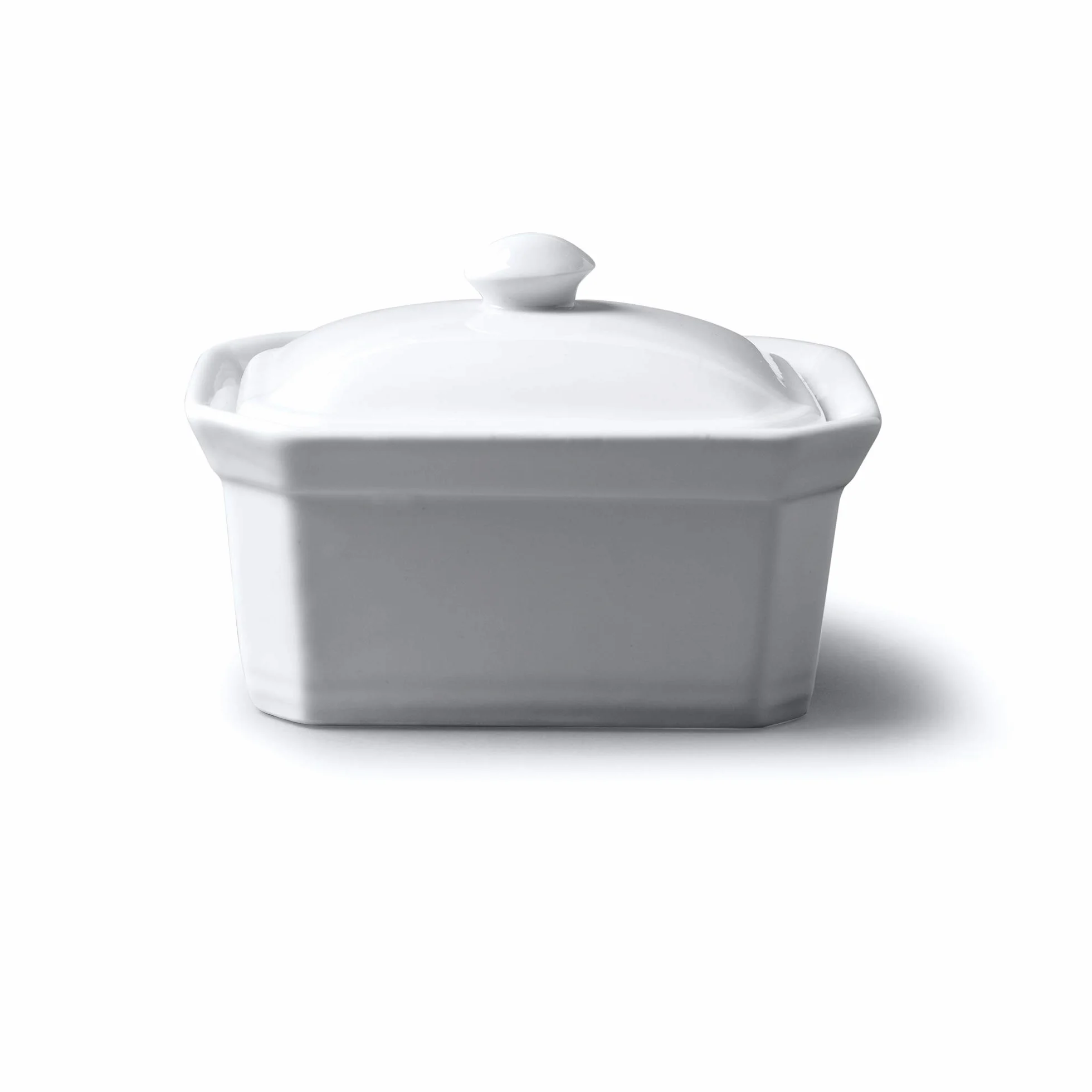 WM Bartleet & Sons terrina con coperchio bianca