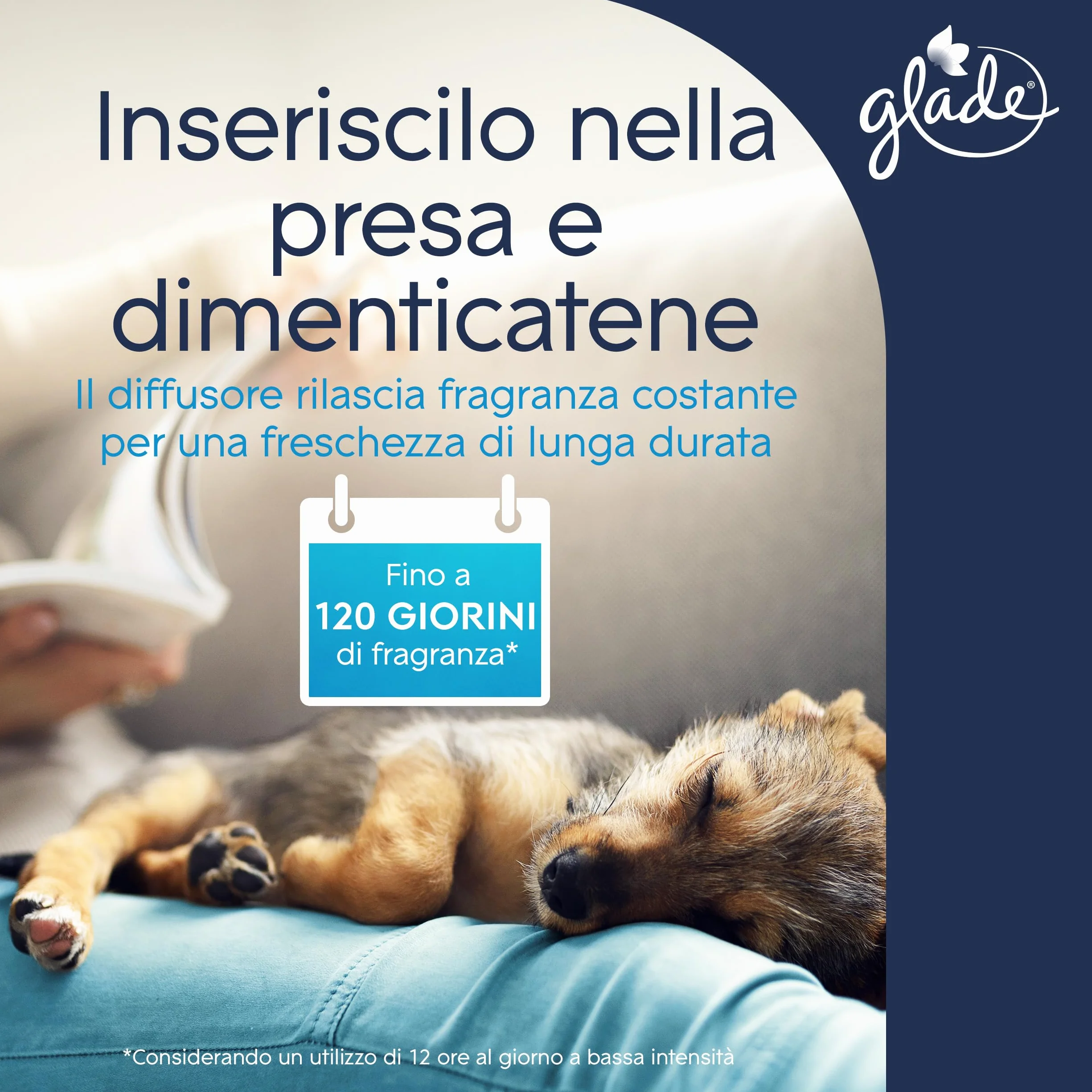 Glade Liquido elettrico Profumatore per Ambienti con Olii Essenziali, Fragranza Refreshing Air™, Elimina gli odori degli animali domestici, 3 Ricariche