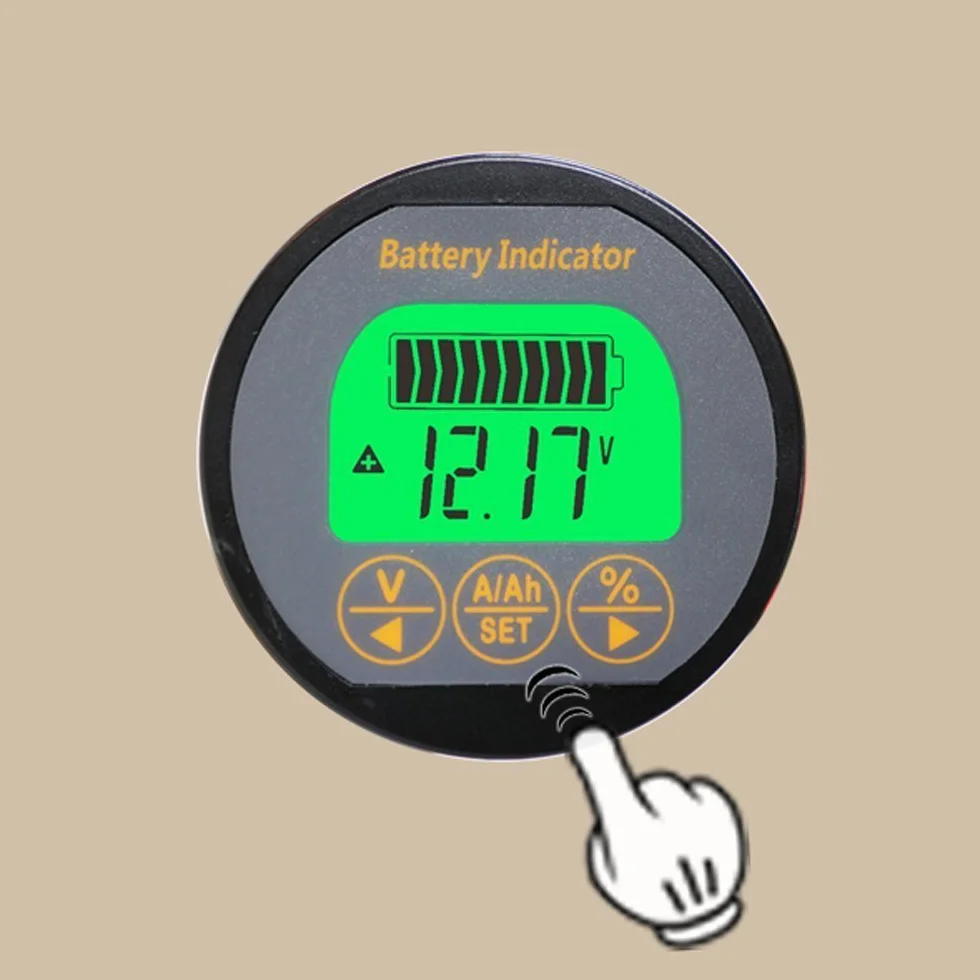 AiLi Monitor della Batteria Tester Voltmetro Ampermetro 8-120V 0-350A 999Ah per Auto, Motorboat, Roulotte, Camper, Camper Solare
