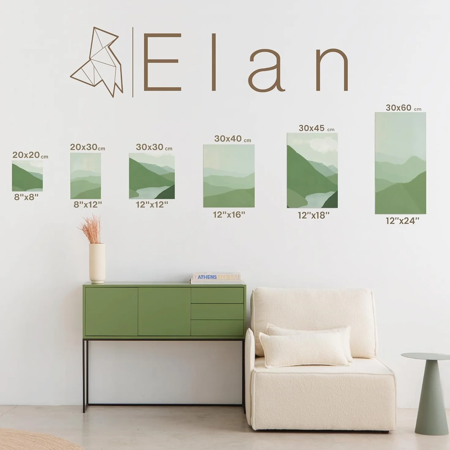 Elan Tela per Dipingere 20x30, Set da 6 Tele per Dipingere 20x30, 100% Cotone Tele Pittura, Canvas for Painting 280GSM, Tela 30x20