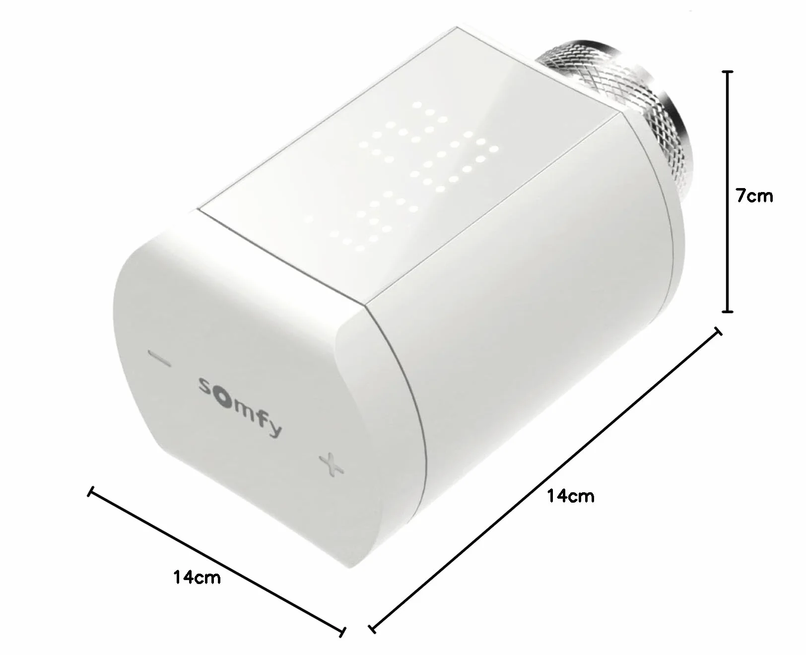 Somfy 1870508 - Valvola termostatica collegata io - Per controllare la temperatura dei radiatori ad acqua calda con Tahoma (interruttore) - Silenziosa