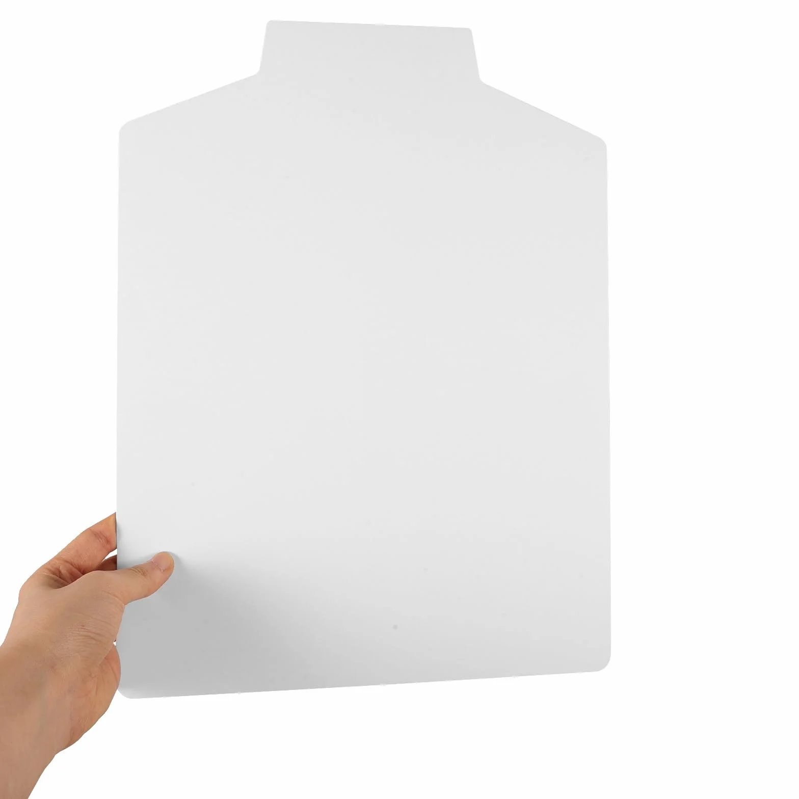 Pannello Pieghevole per Camicie in Carta Bianca, Supporto per Piegare Magliette, 26.5x35.5 Cm Angoli Arrotondati, Confezione da 20 Fogli Pratici