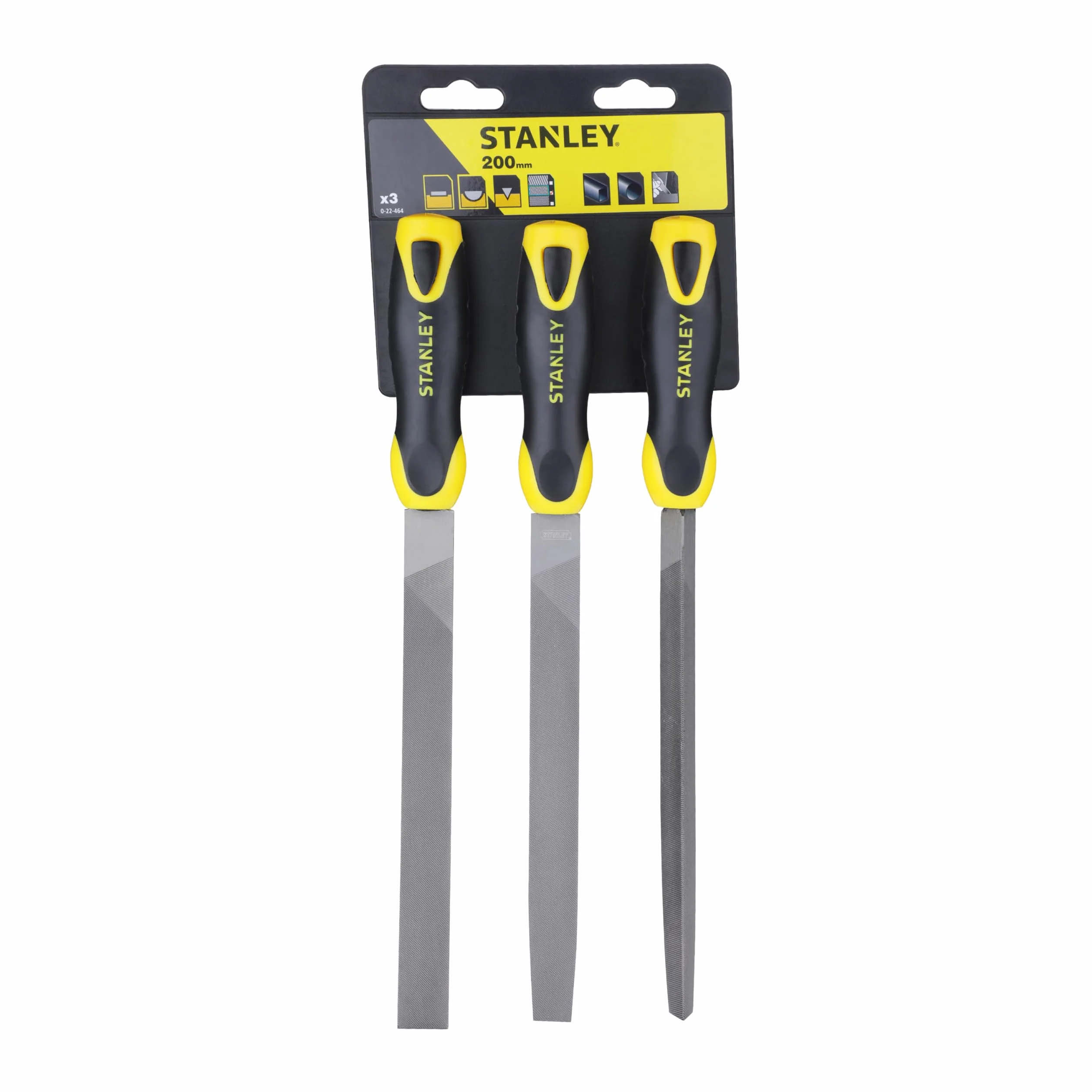 STANLEY 0-22-464 Set di 3 Lime, 200 mm