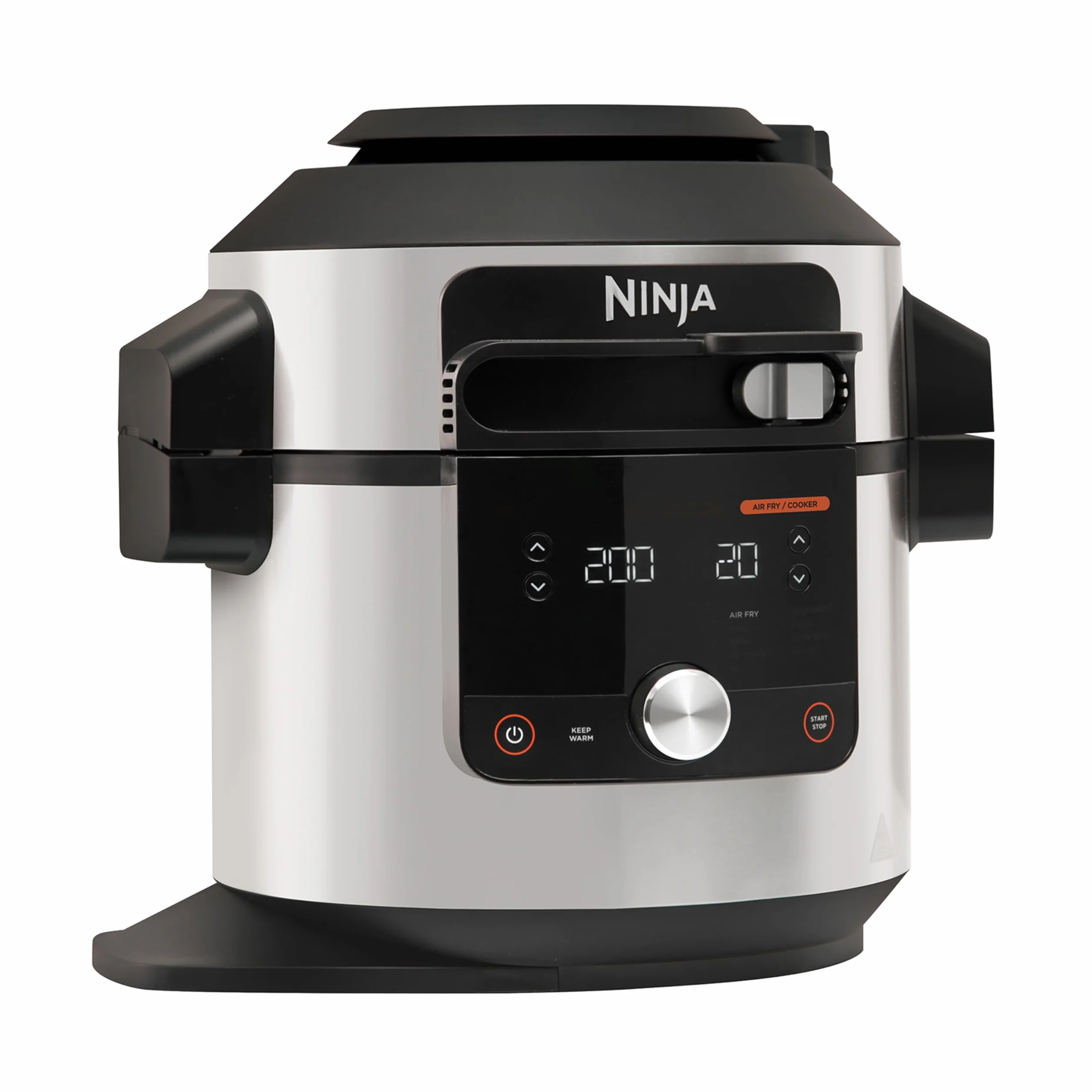 Ninja Foodi MAX Multicooker, Coperchio SmartLid, 12 Funzioni, Cottura Intelligente, 7.5L, Pentola a Pressione, Friggitrice ad Aria, Cottura a Vapore, Lenta, Acciaio Inox, OL650EU