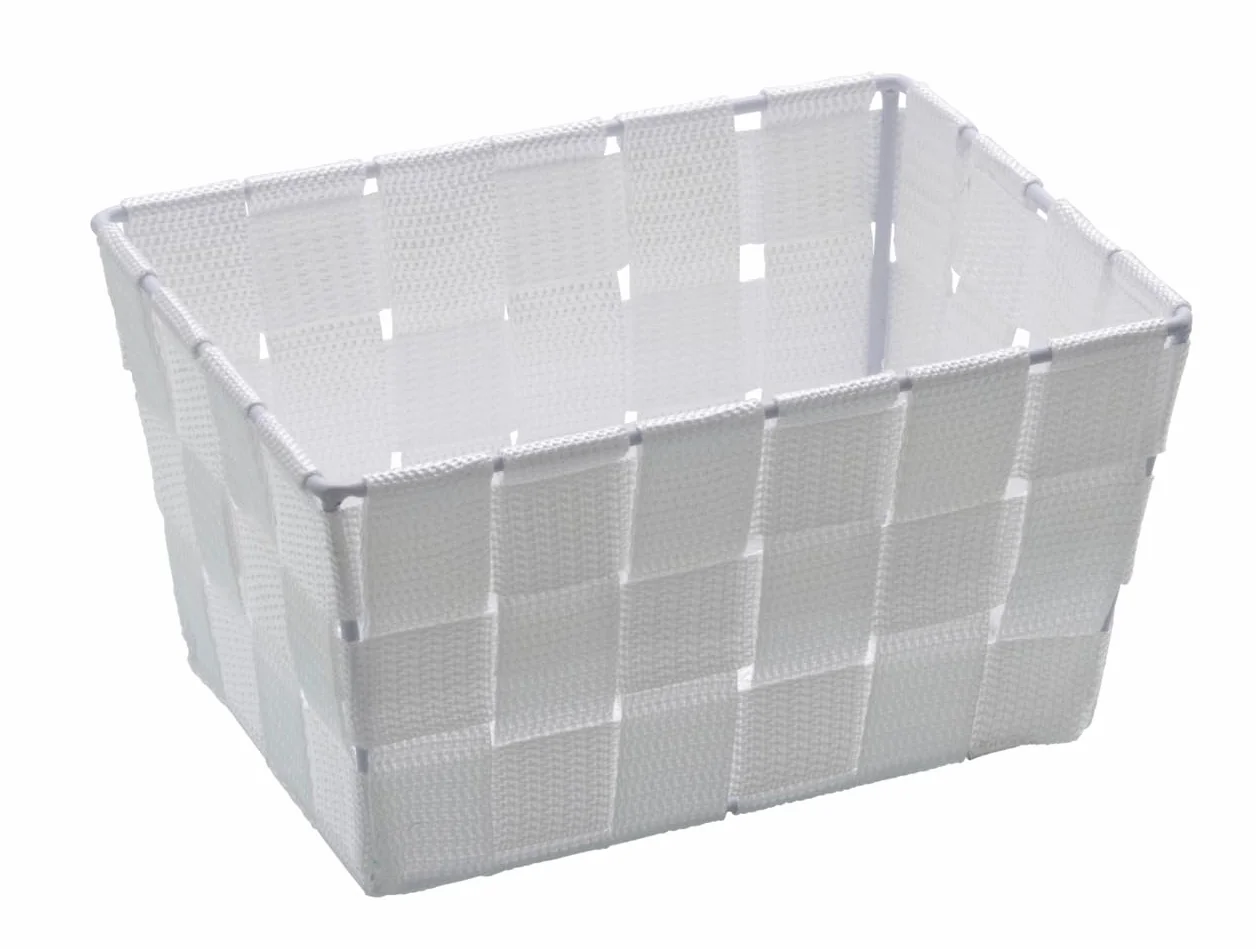 Wenko Cestino Adria Mini, Polipropilene, 14 x 9 x 19 cm, Bianco