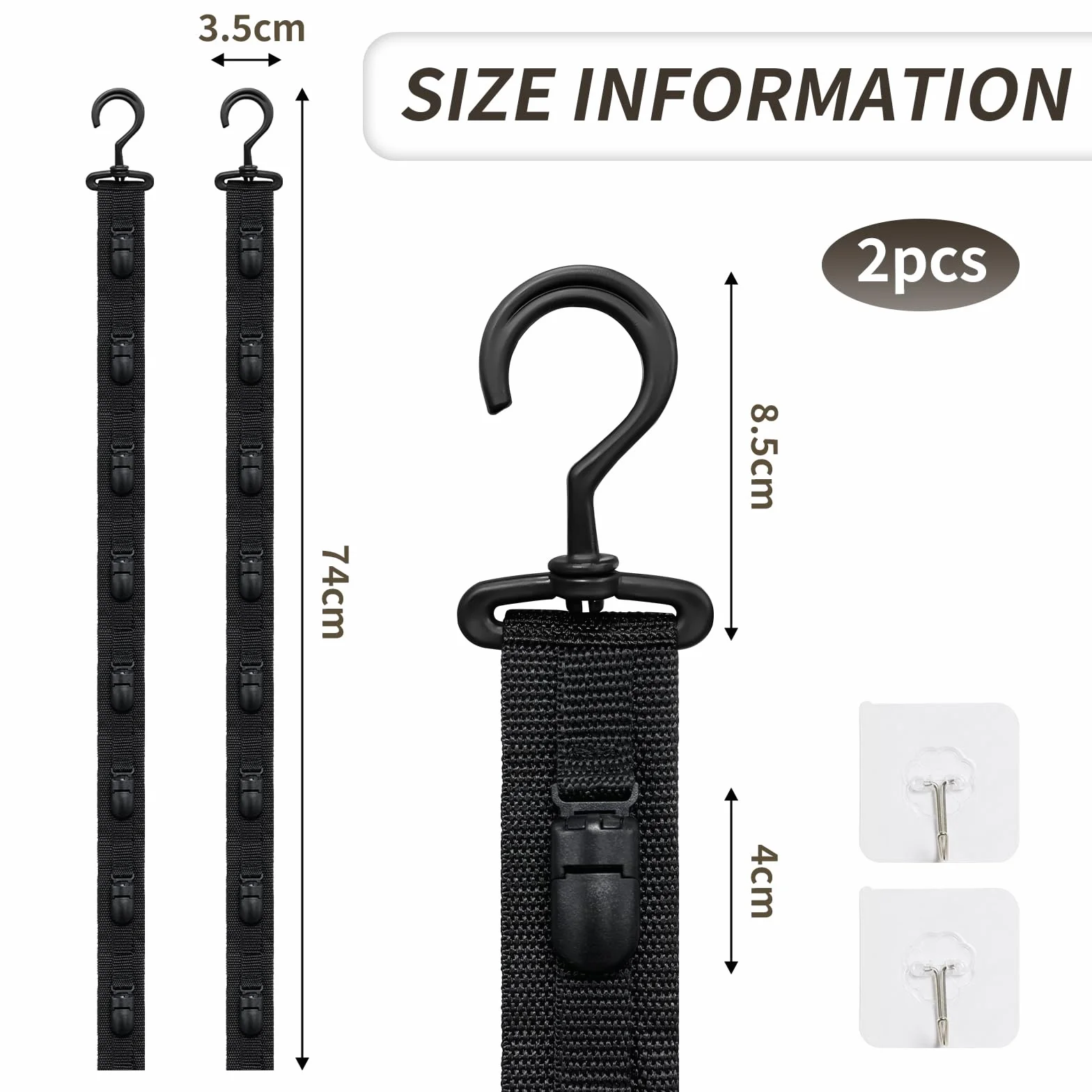 Porta Cappellini con Visiera, Porta Cappelli, Appendi Cappelli da Parete Vengono Forniti con 8 Clips di Stoccaggio, Portone Cappelli da Armadio per Riporre Cappelli da Baseball, 2 Pezzi