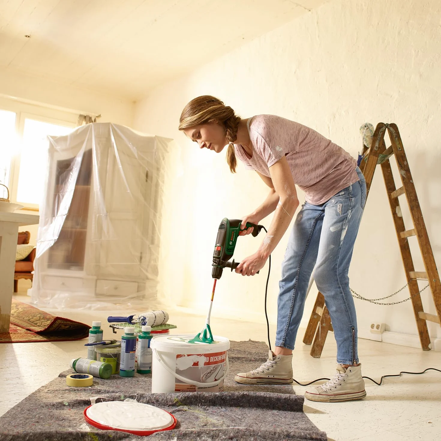 Bosch Home and Garden Trapano battente elettrico UniversalImpact 730 (foratura di precisione in muratura, legno e acciaio; motore da Watt; custodia per il trasporto)