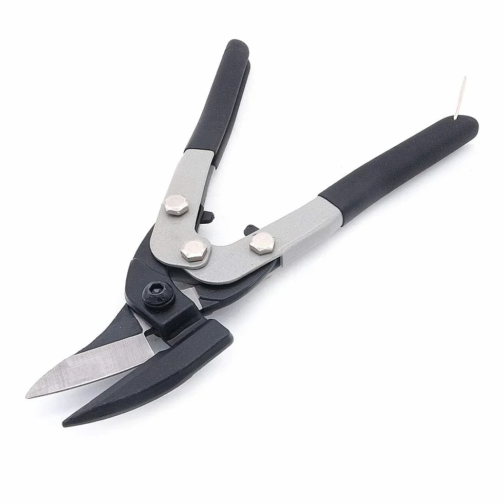 NUZAMAS Cesoie resistenti per latta, taglio dritto, taglierine sottili per lamiera di acciaio, taglio industriale dei metalli, 27 cm