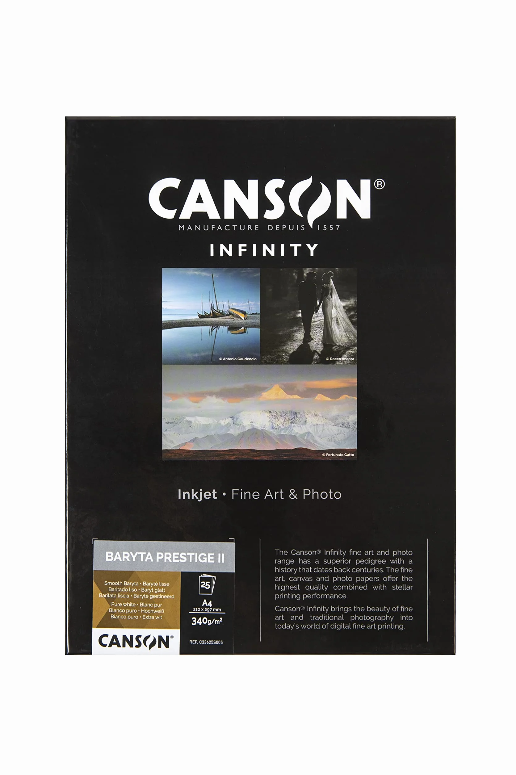 Canson Infinity Baryta Prestige II scatola A4 25 fogli 340 g