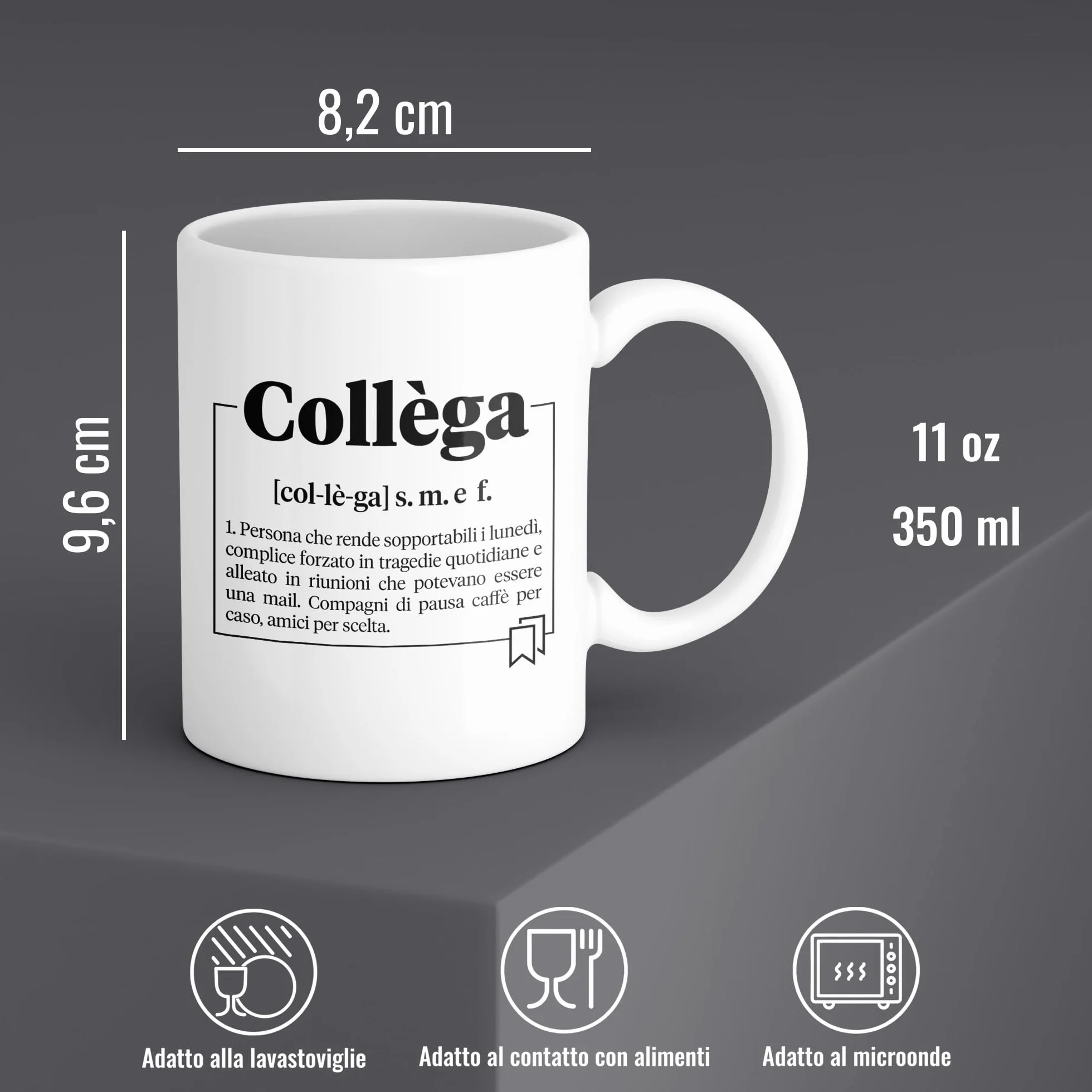 Tazza Collega Secret Santa Ufficio Gadget Simpatici Frasi Motivazionali Divertenti Regalo Collega