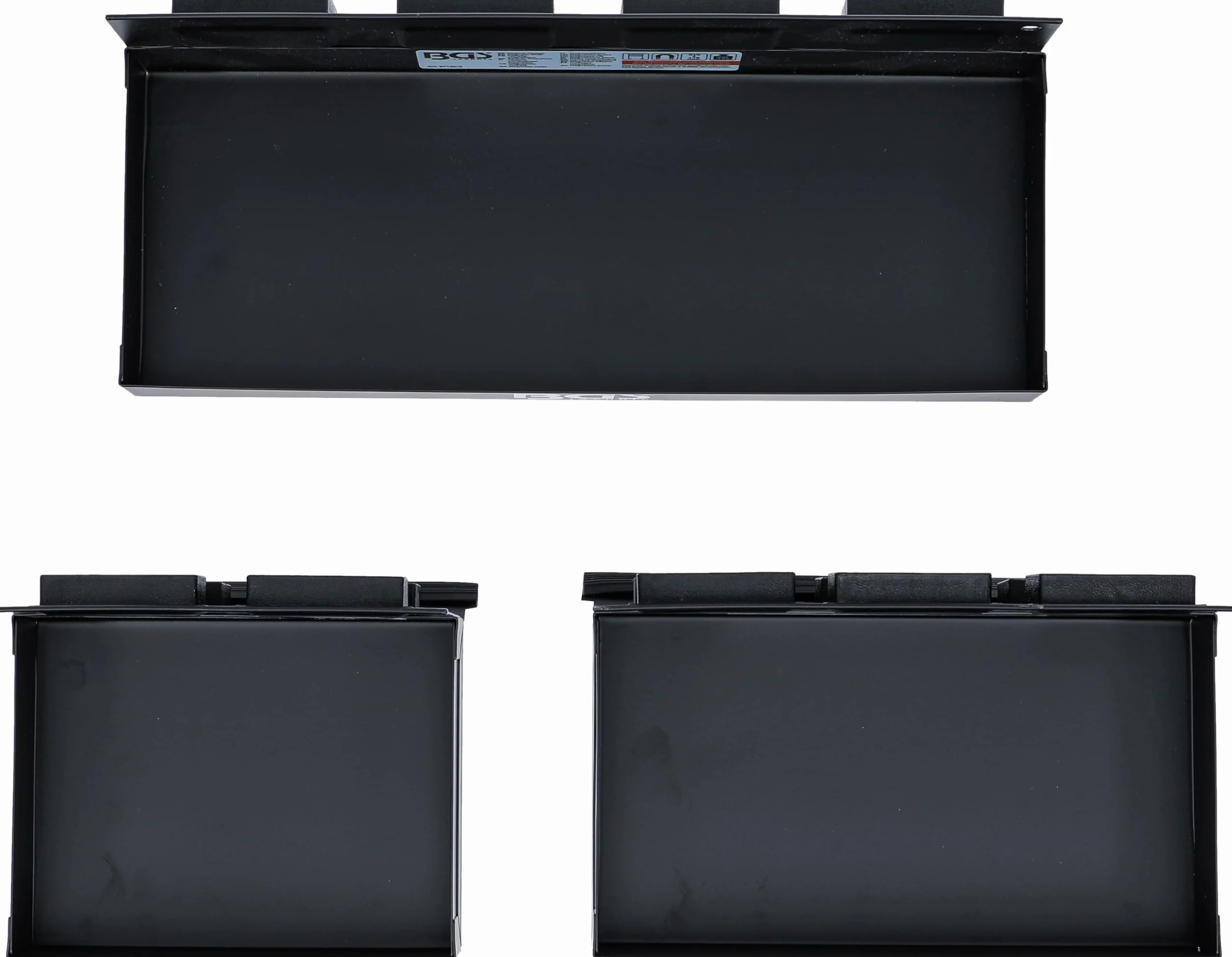 BGS 67150 | Serie di vaschette portaminuteria magnetiche | 150 / 210 / 310 mm | 3 pz.