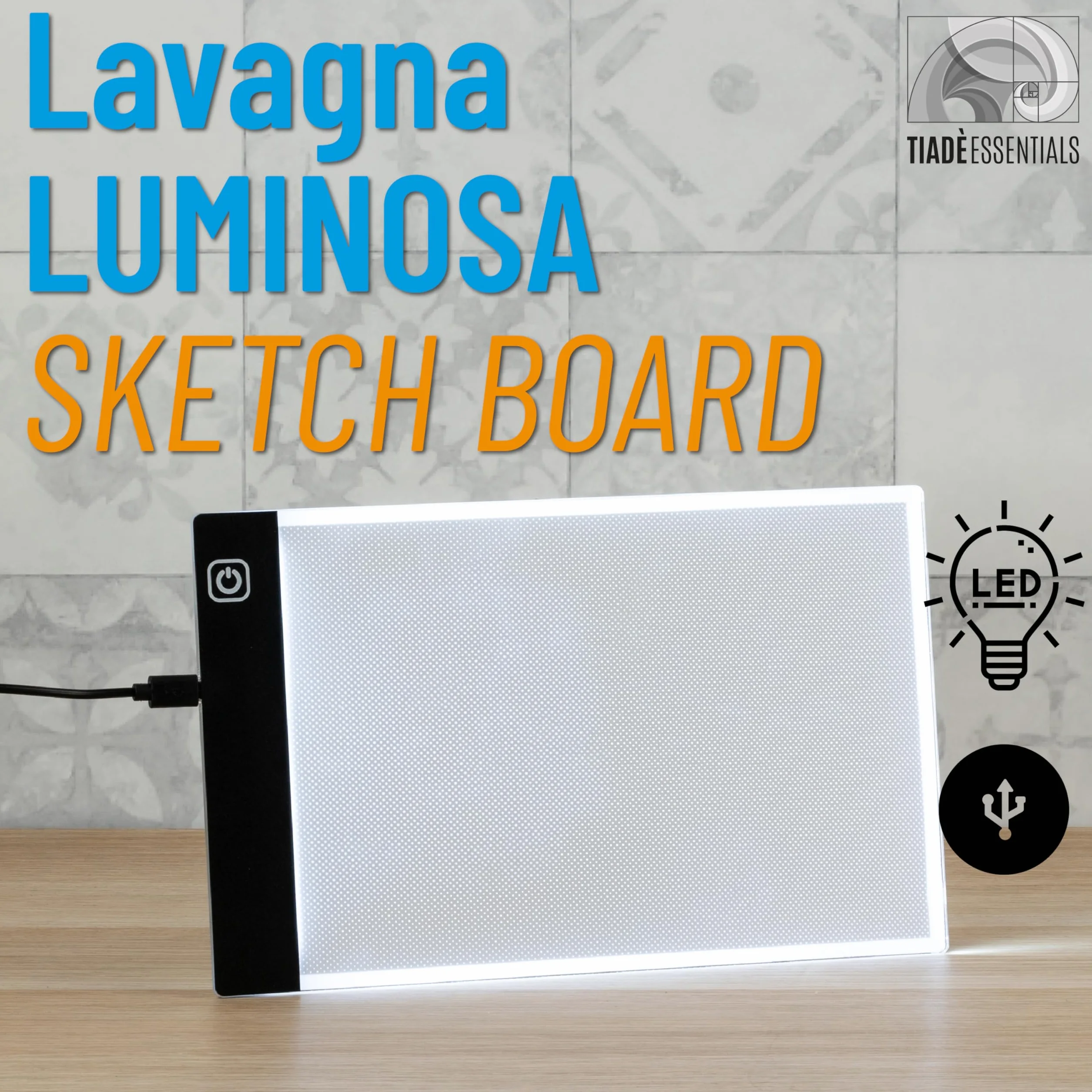 Lavagna Luminosa per Disegnare A5 - Tavola Luminosa per Disegnare LED con Luminosità Regolabile