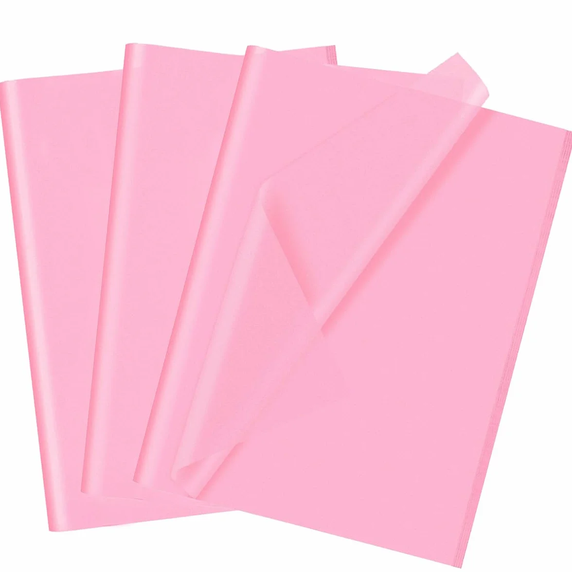 50 fogli di carta velina rosa, 70 x 50 cm, carta velina per confezioni regalo, riempitivo natalizio, fiori, arte, artigianato, fai da te, compleanno, matrimonio, decorazione regalo