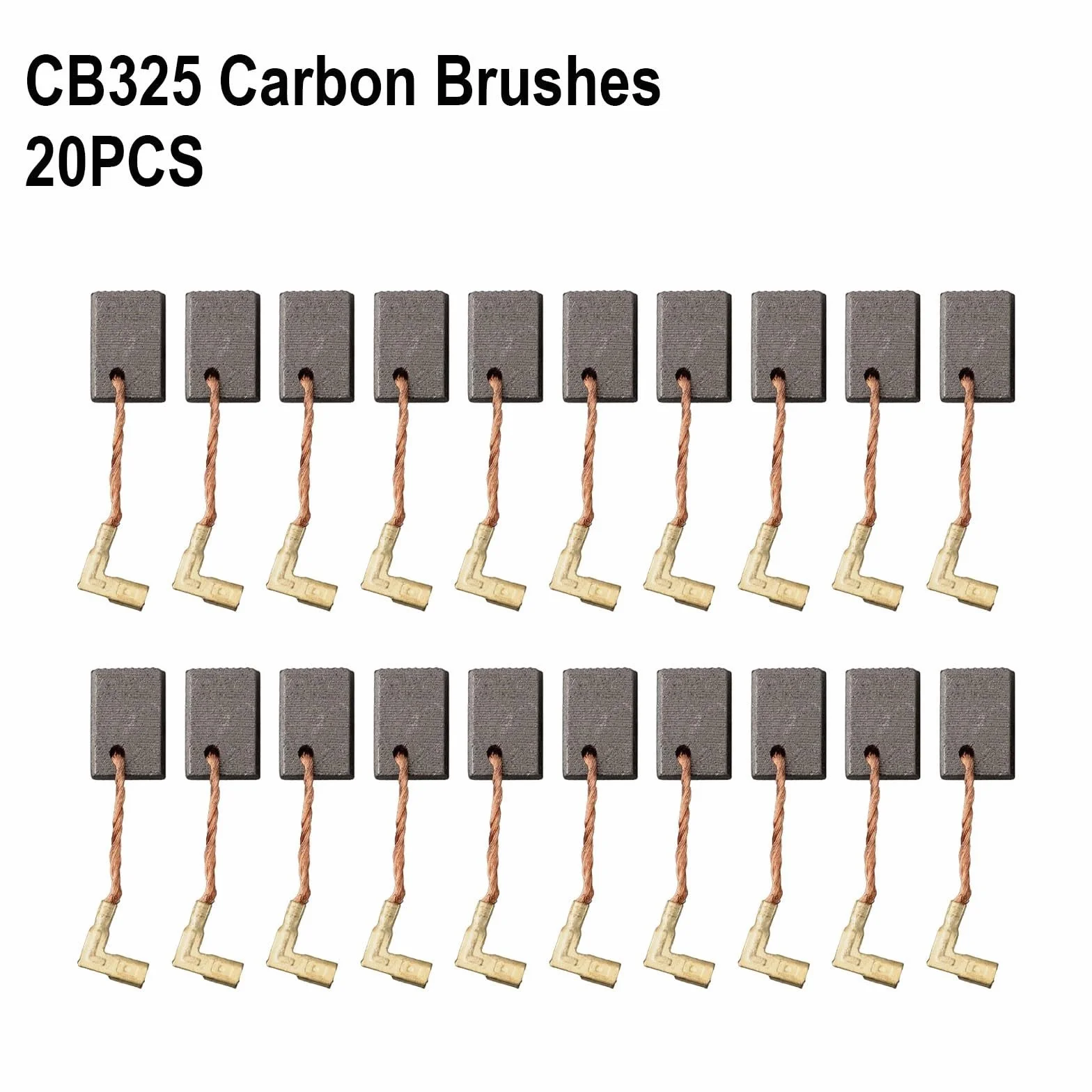 Spazzole di carbone motore CB325 per smerigliatrice angolare Makita 9554NB e 9557NB – 5 x 11 x 16 mm, set di spazzole di ricambio, struttura in carbonio e metallo, a bassa scintilla,