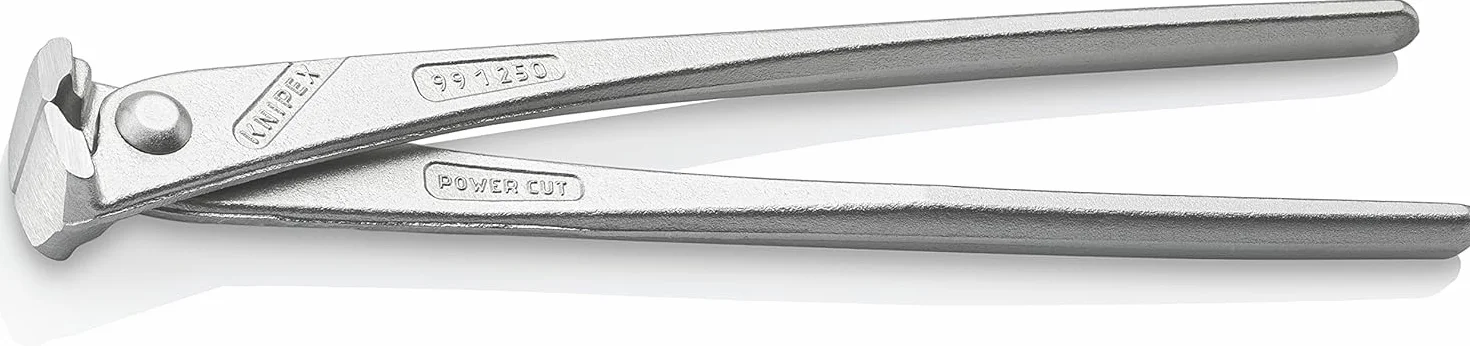 KNIPEX Tenaglia per ferraioli e cementisti tipo forte a grande forza di taglio in confezione Self-service zincata lucida 250 mm, 99 14 250 SB