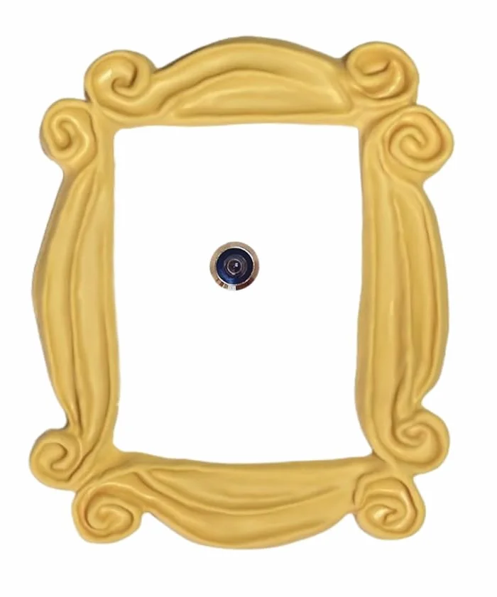 CORNICE spioncino porta adesivo simulazione Best friends Natale