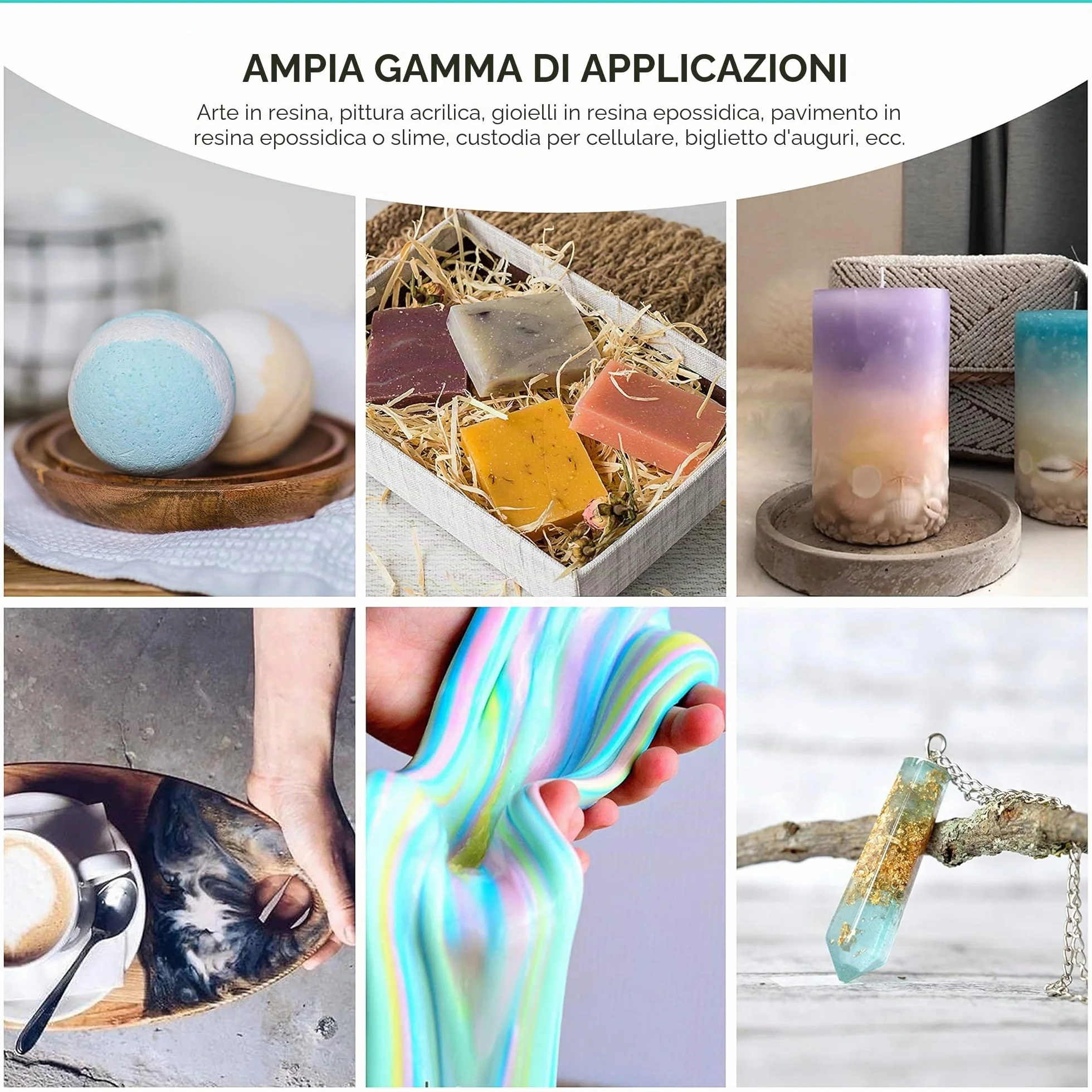 Polvere Di Mica, Pigmento Di Resina Di 26 Colori Pigmento Di Qualità Cosmetica Naturale, Utilizzato In Resina EPoxy, Coloranti Di Sapone, Produzione Di Candele, Lucido Labbra 0,18Oz/5g